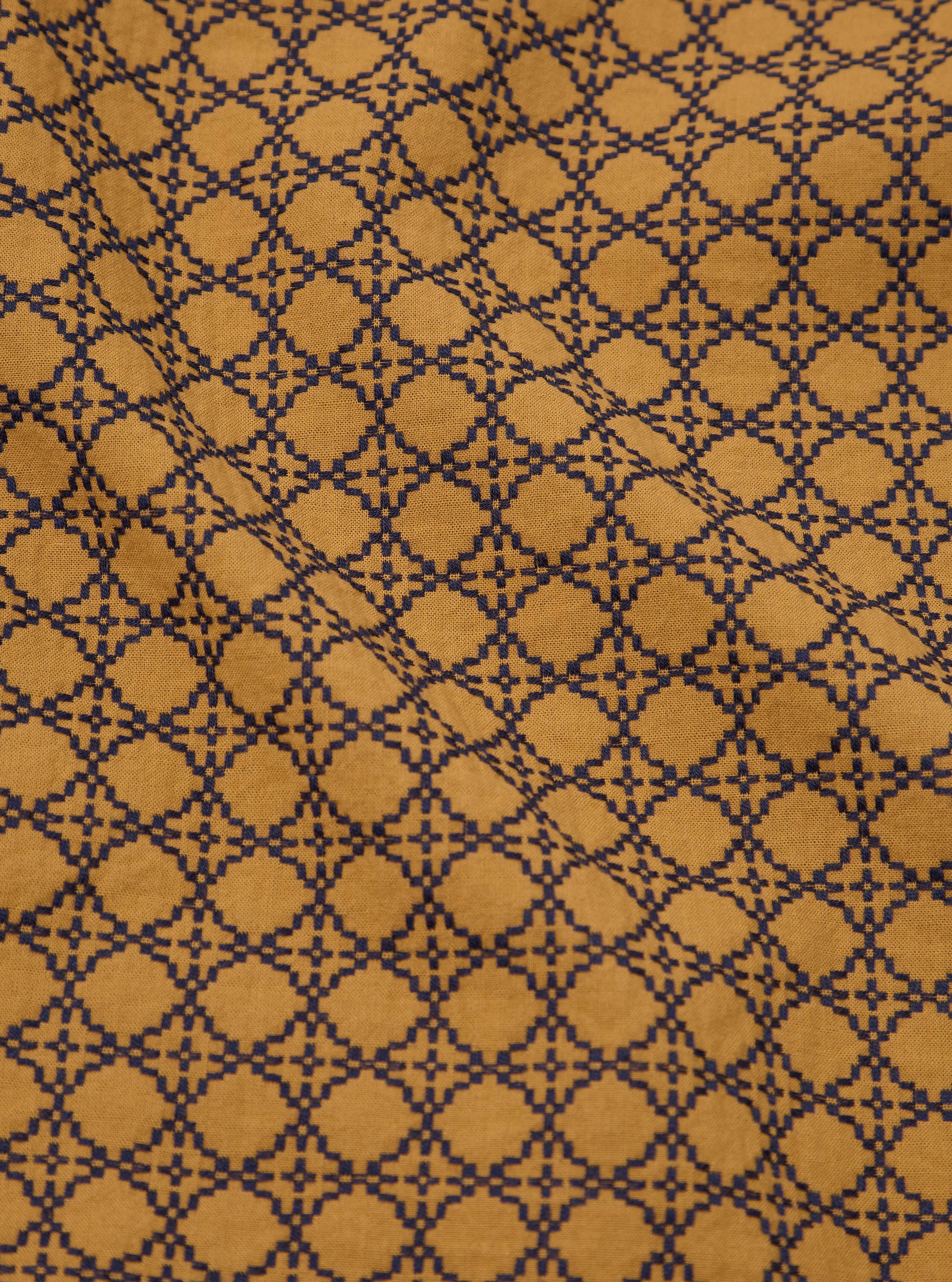 Gold/Navy Rhodes Cotton Road Shirt