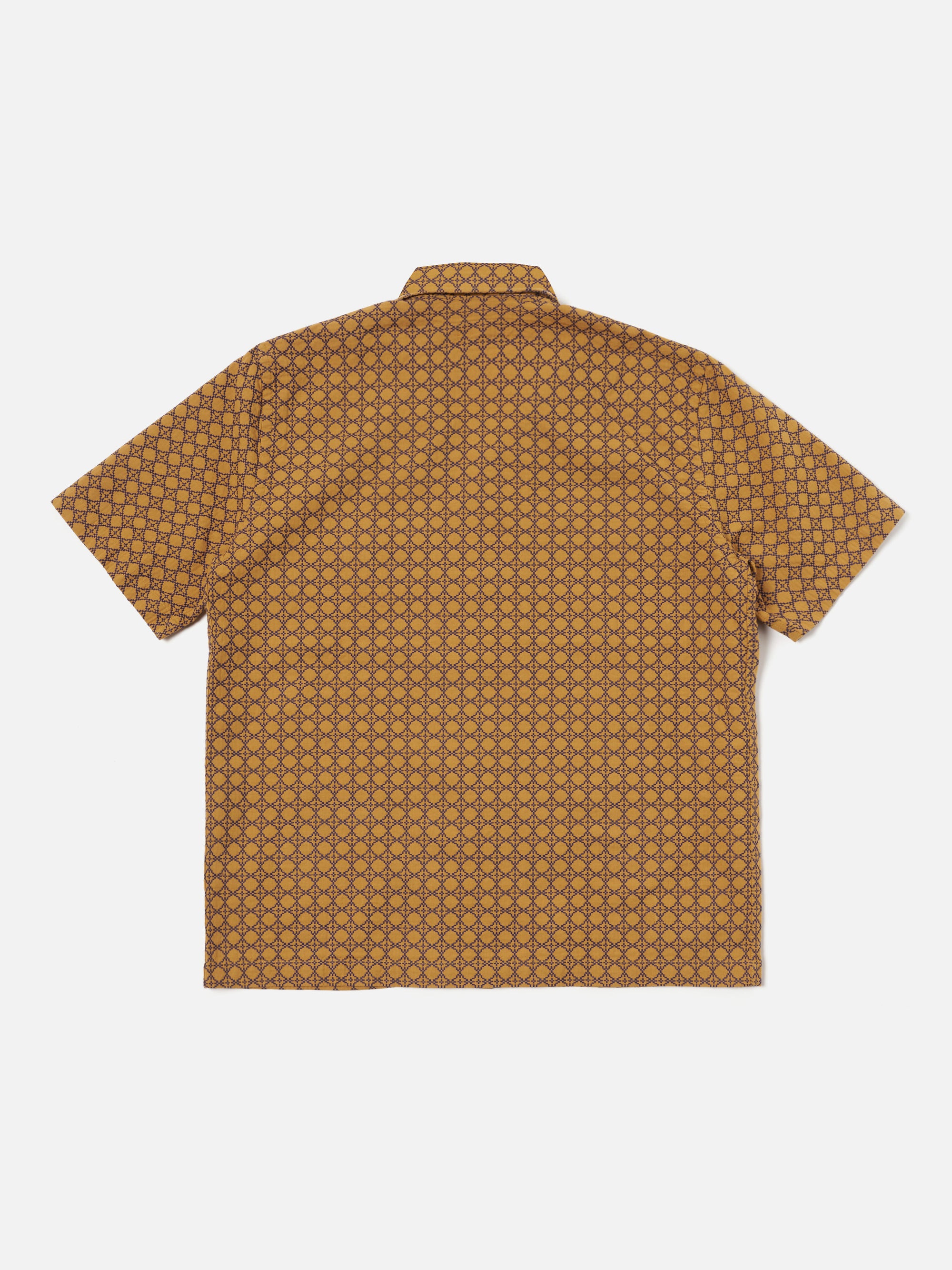 Gold/Navy Rhodes Cotton Road Shirt