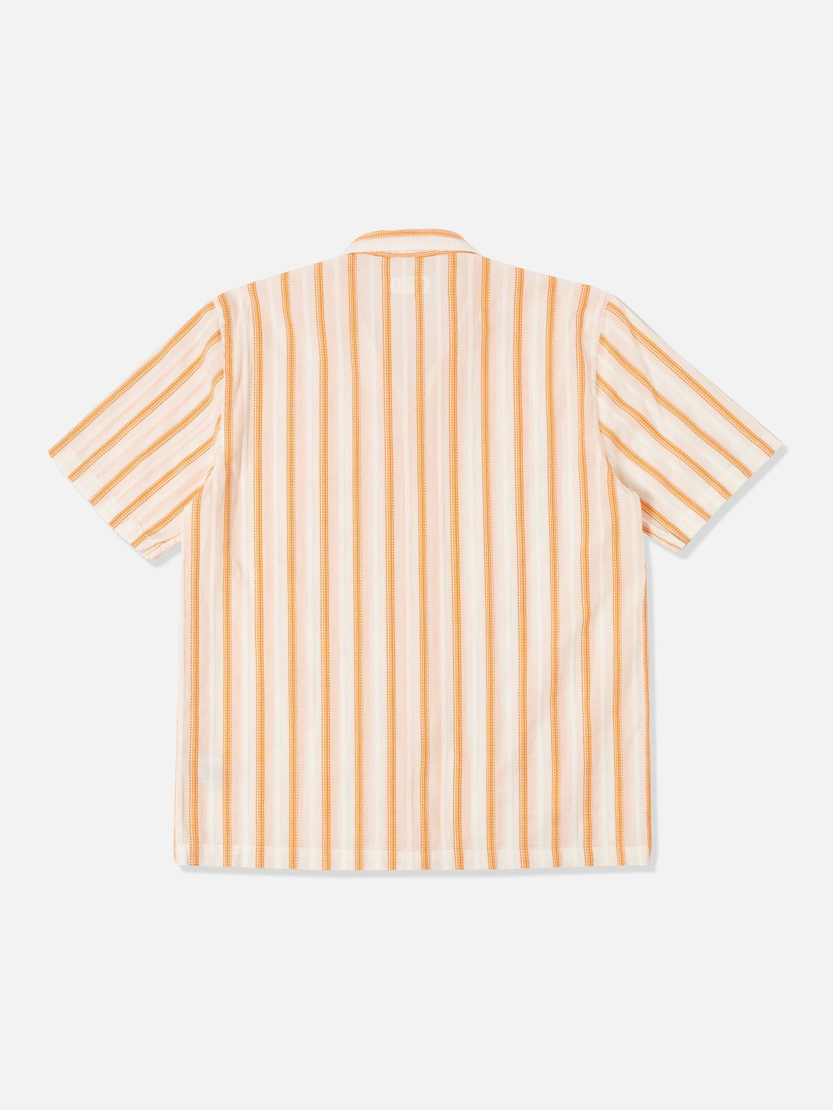 White/Orange Fans Stripe Cotton Road Shirt