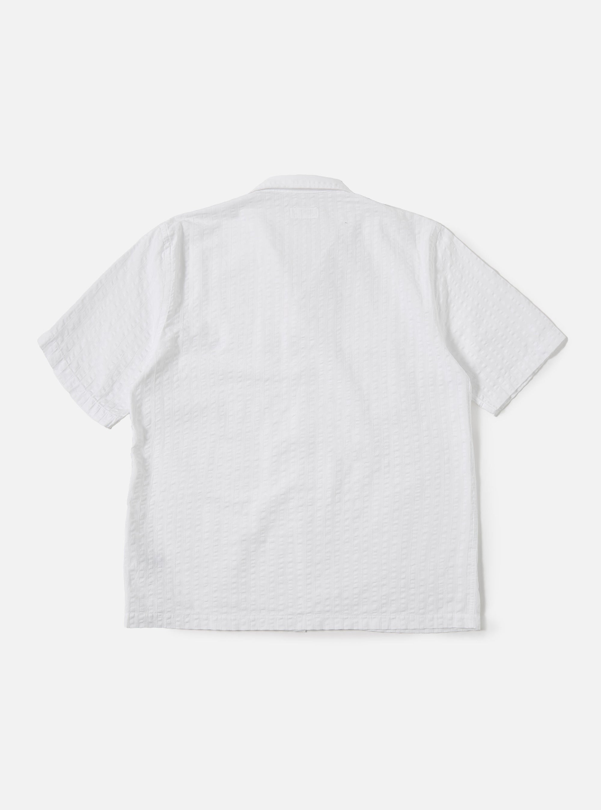 White Kos Self Stripe Sal Road Shirt