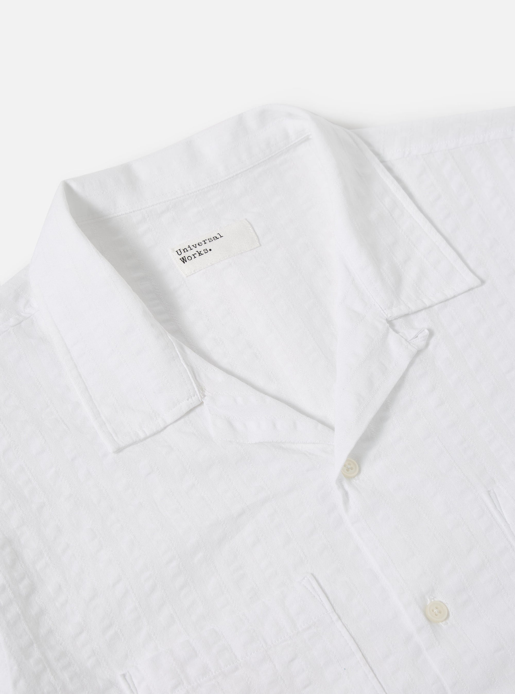 White Kos Self Stripe Sal Road Shirt