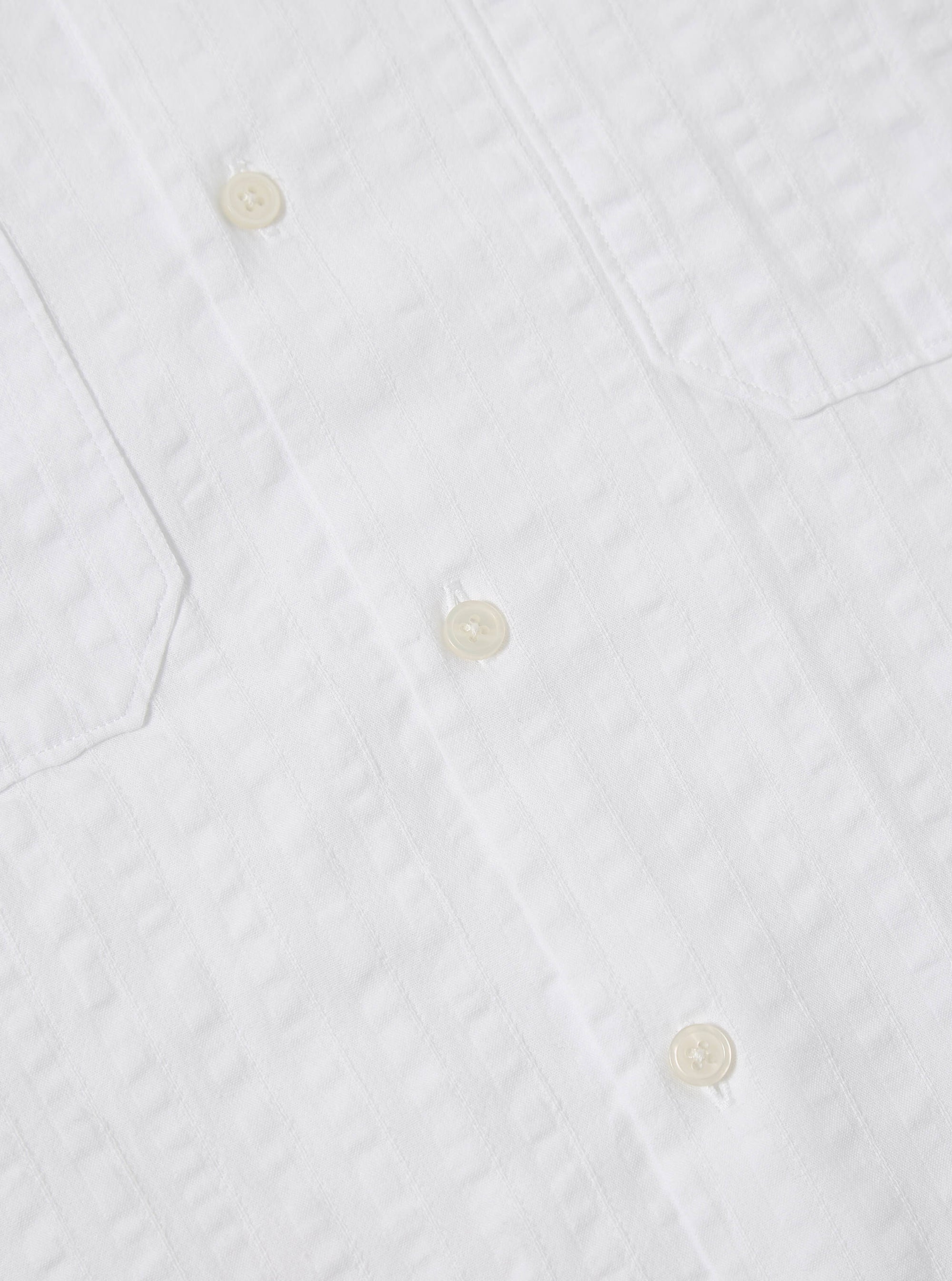 White Kos Self Stripe Sal Road Shirt