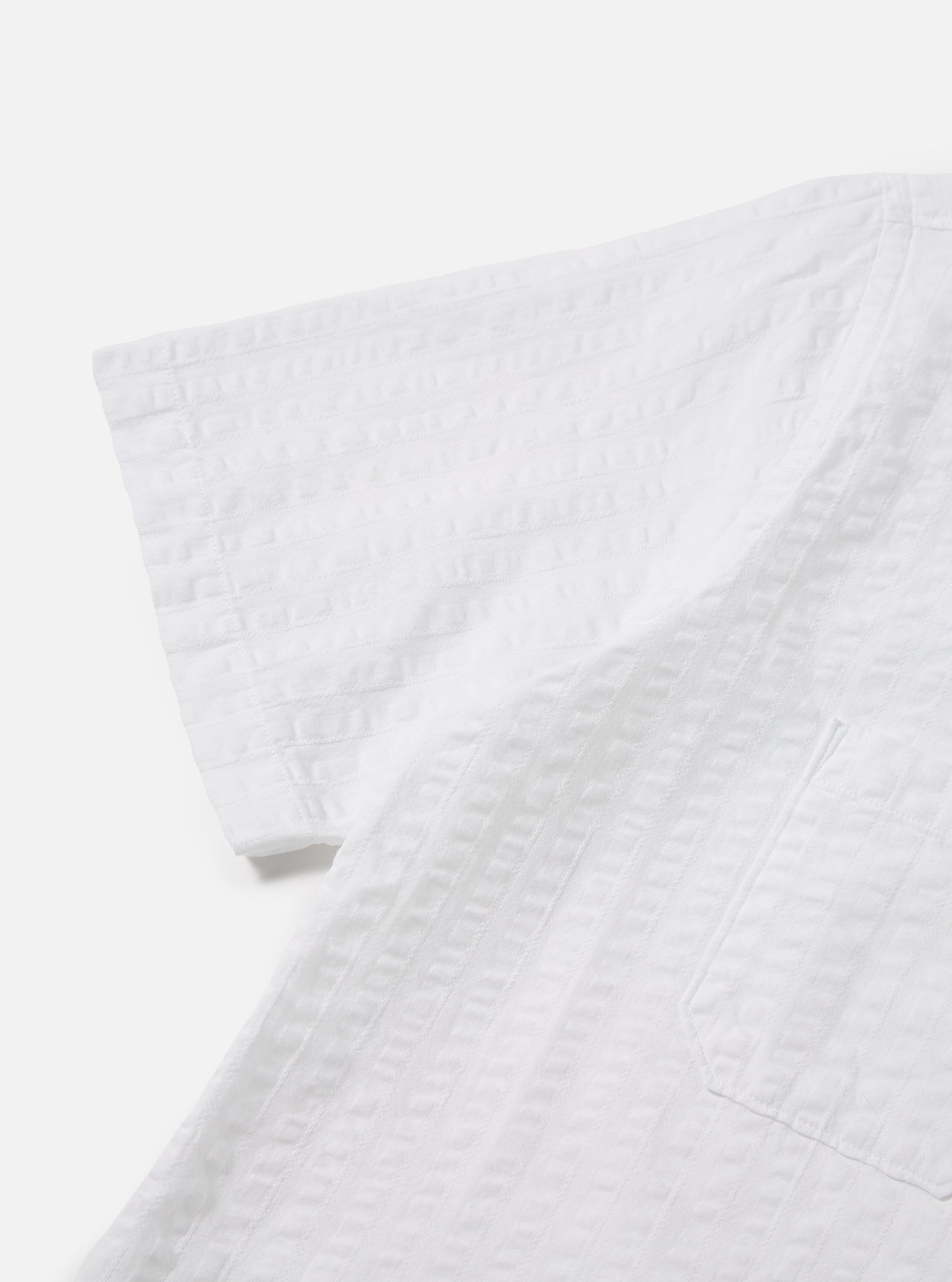 White Kos Self Stripe Sal Road Shirt