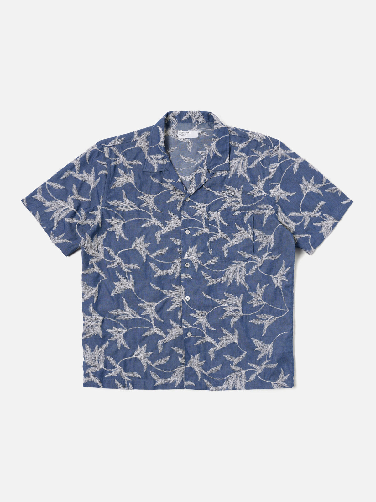 Indigo Summer Jungle Cotton Road Shirt