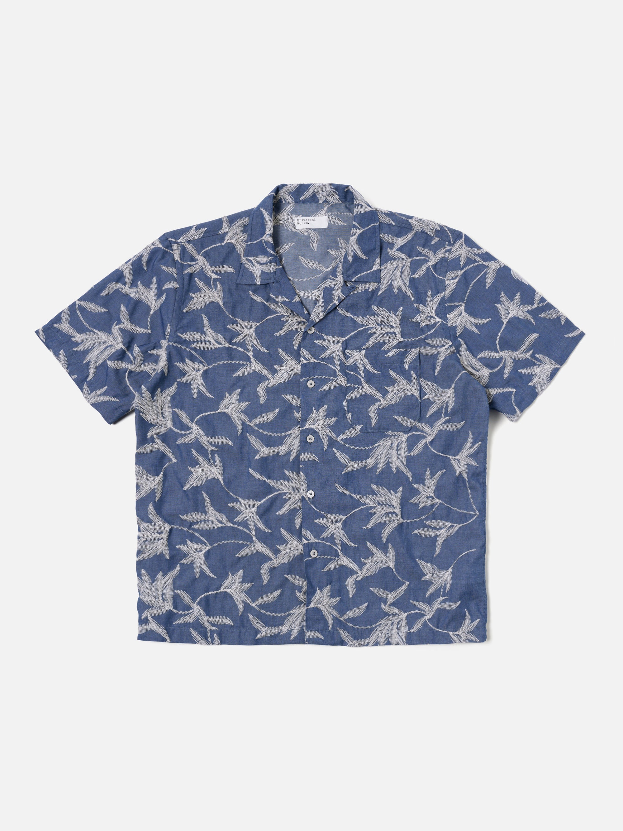Indigo Summer Jungle Cotton Road Shirt