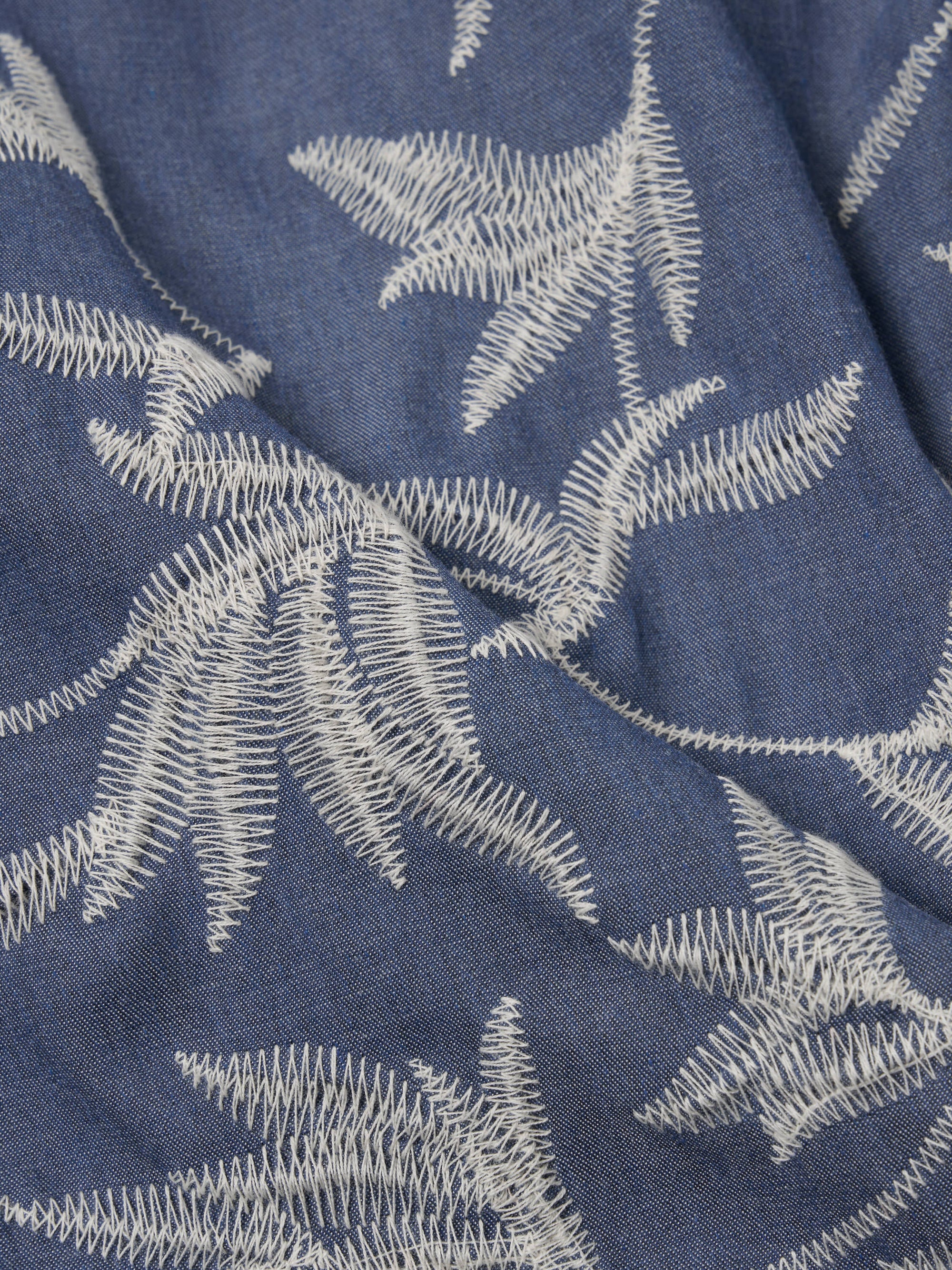 Indigo Summer Jungle Cotton Road Shirt