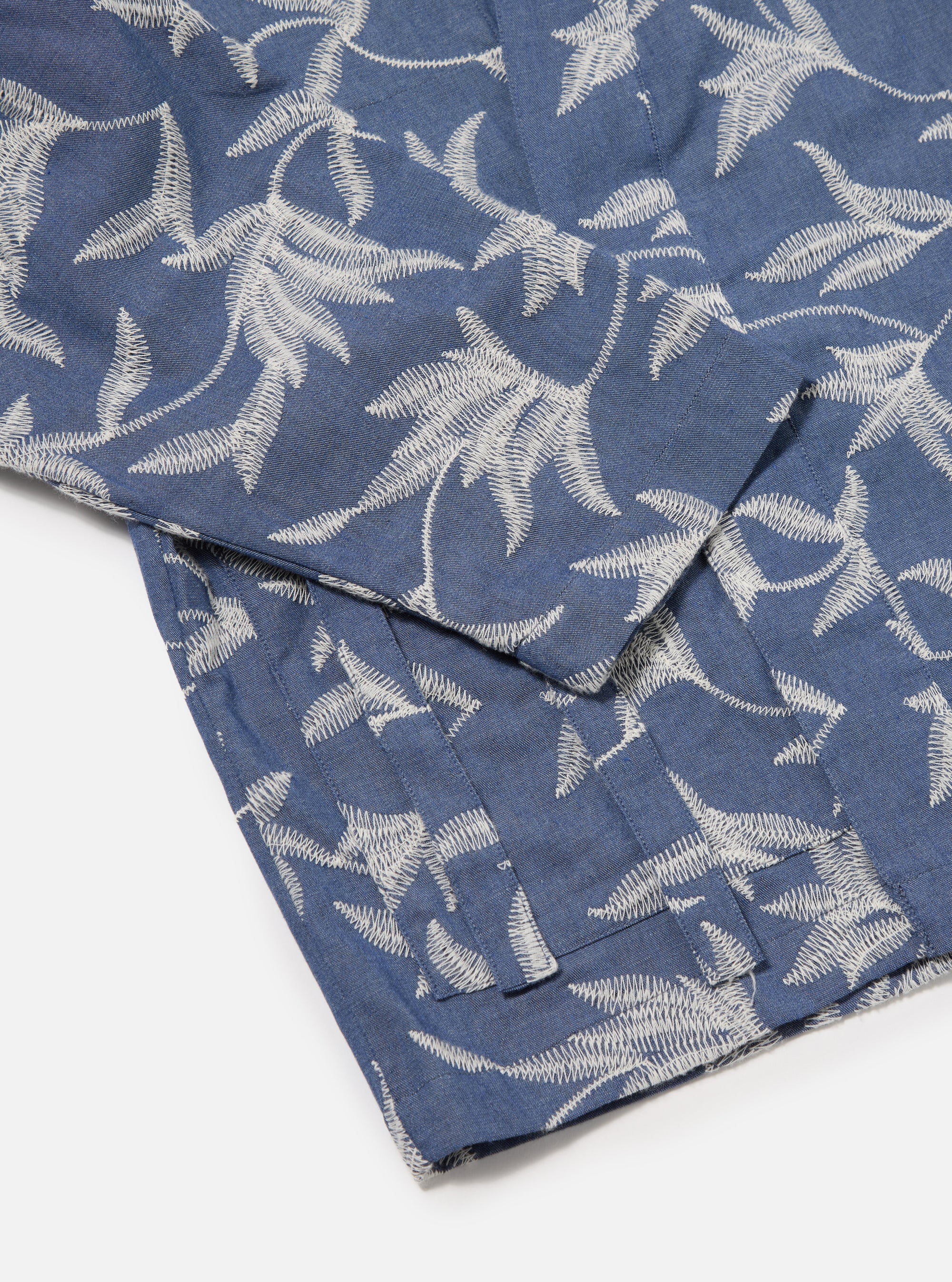 Indigo Summer Jungle Cotton Kyoto Work Jacket