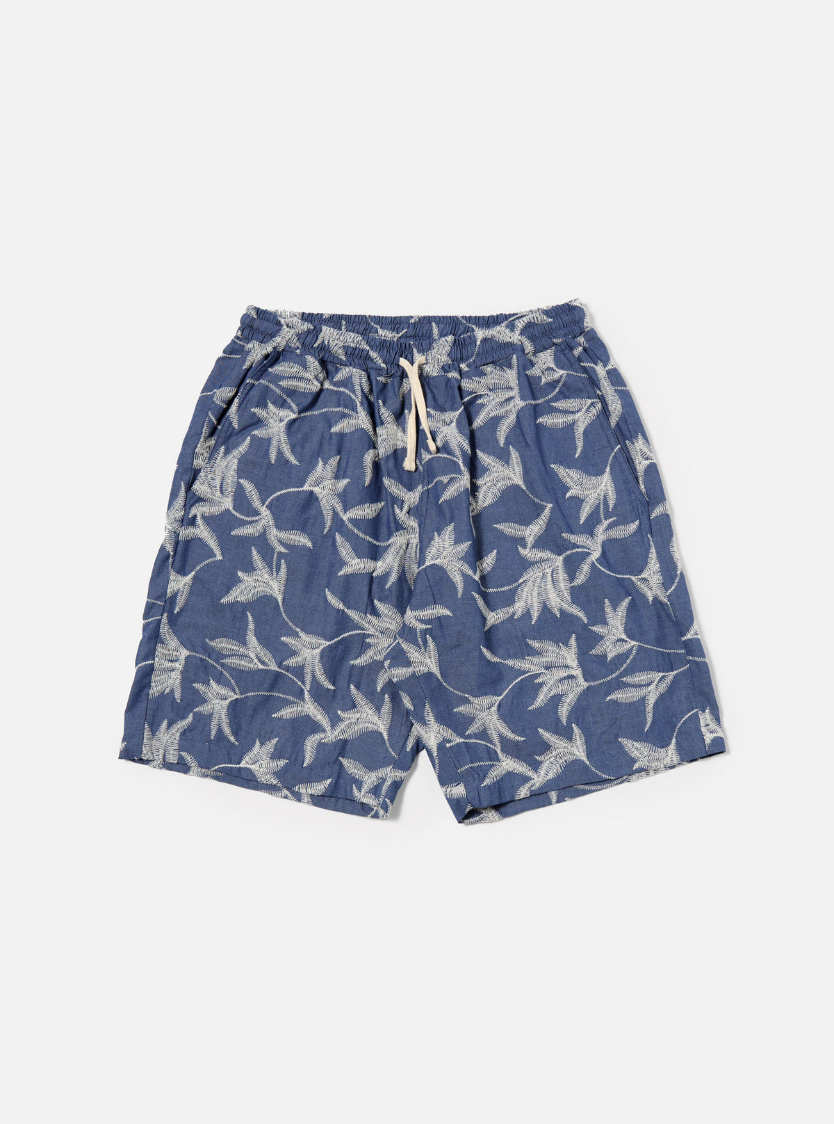 Indigo Summer Jungle Cotton Simple Short