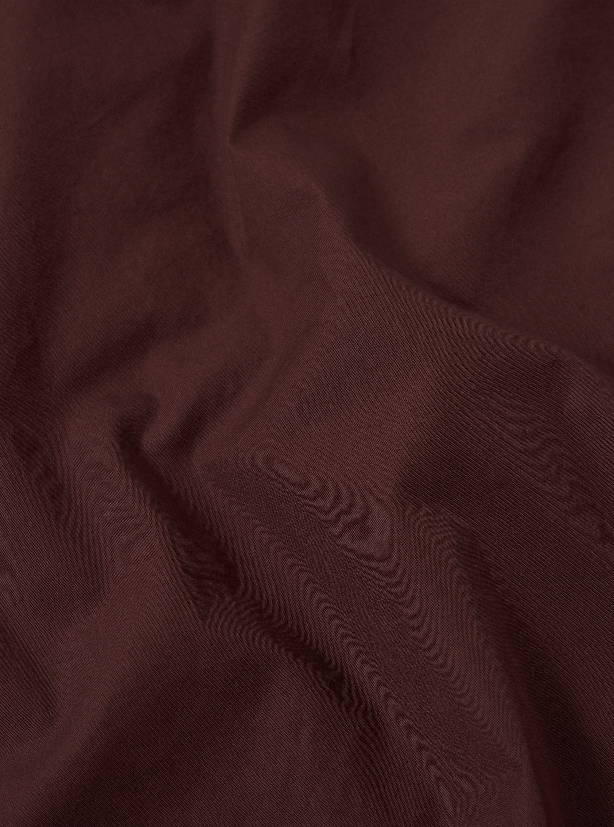 Rich Brown Organic Fine Poplin Bakers Overshirt