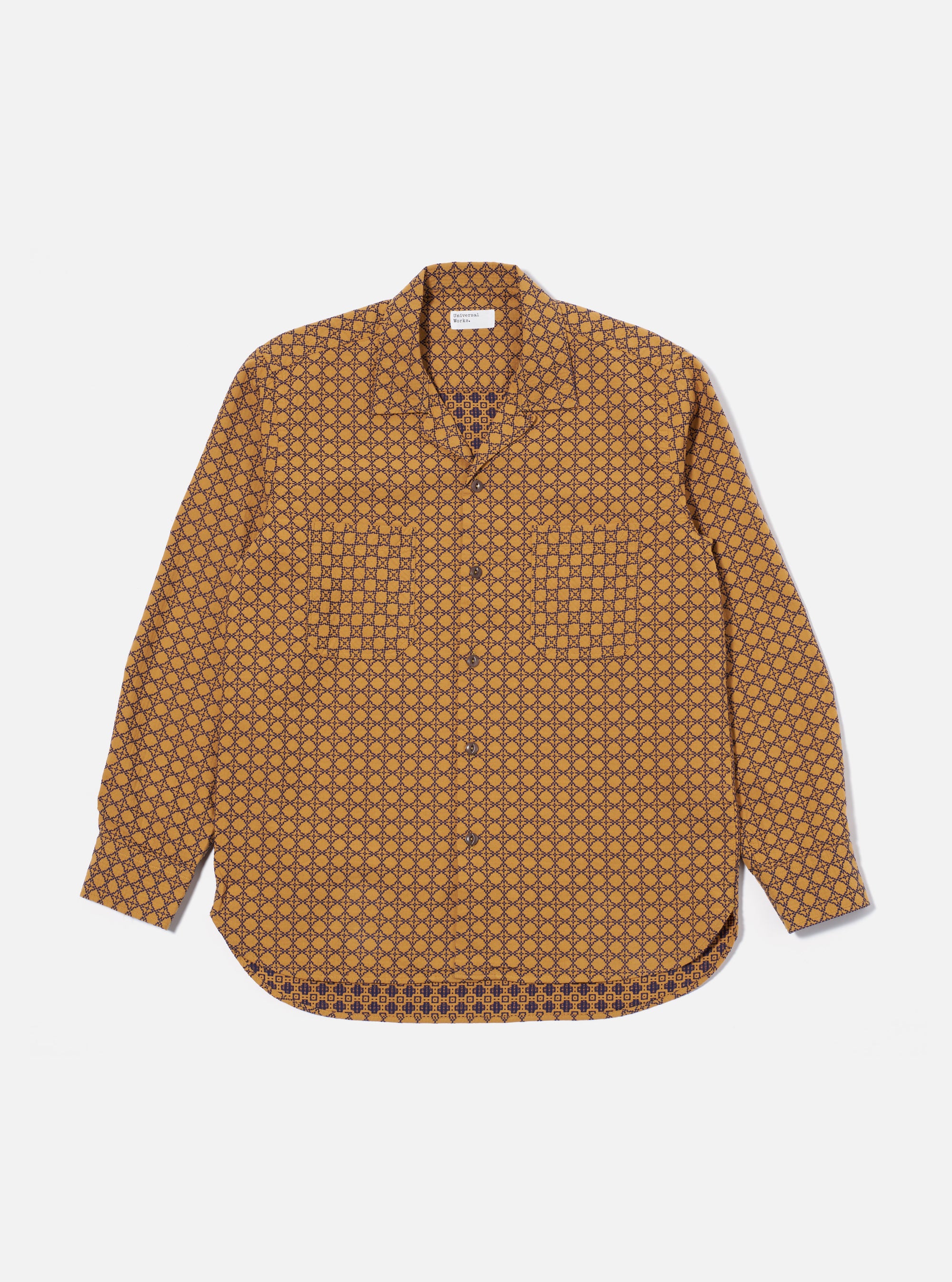 Gold/Navy Rhodes Cotton Work Shirt