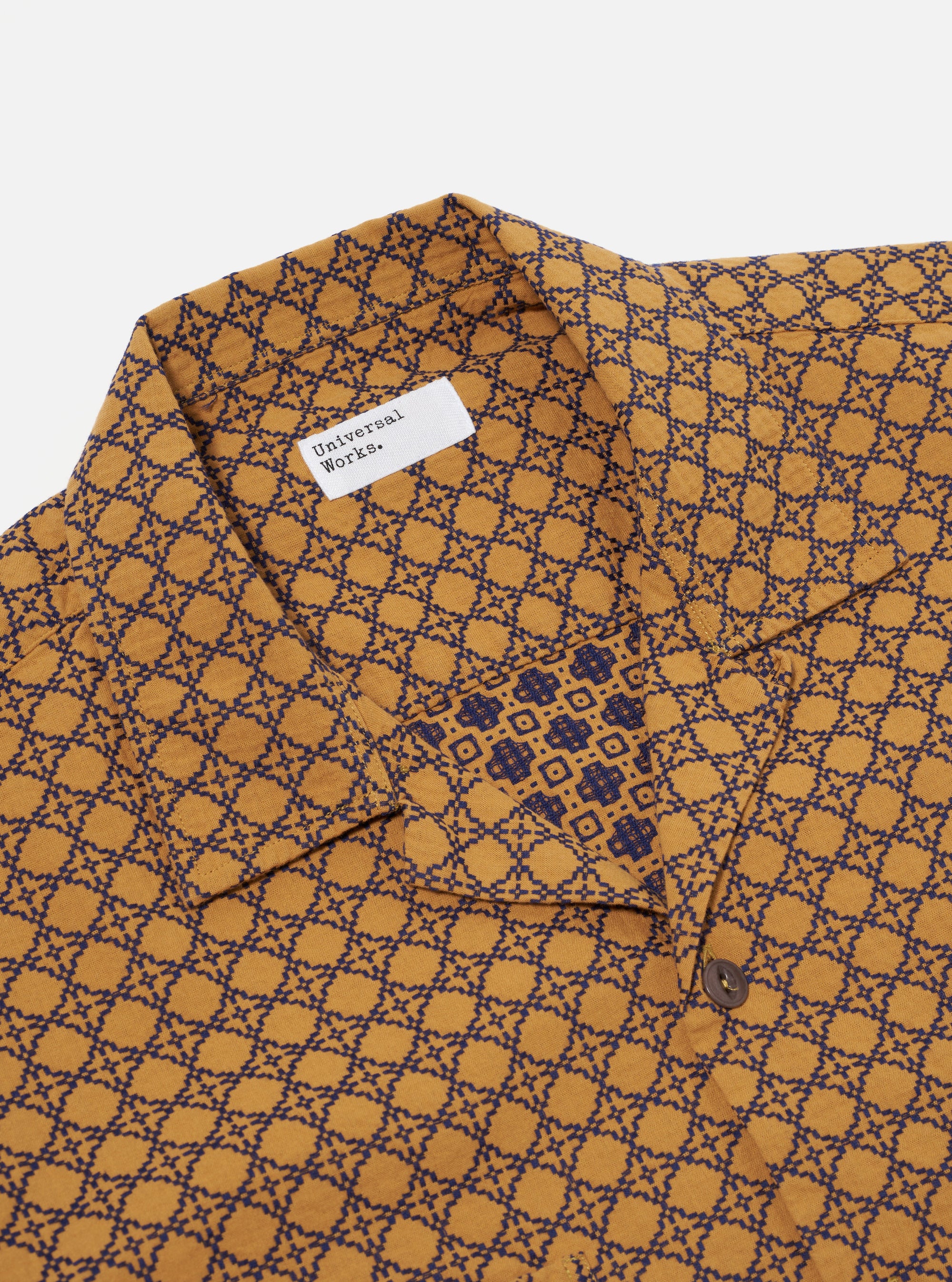 Gold/Navy Rhodes Cotton Work Shirt