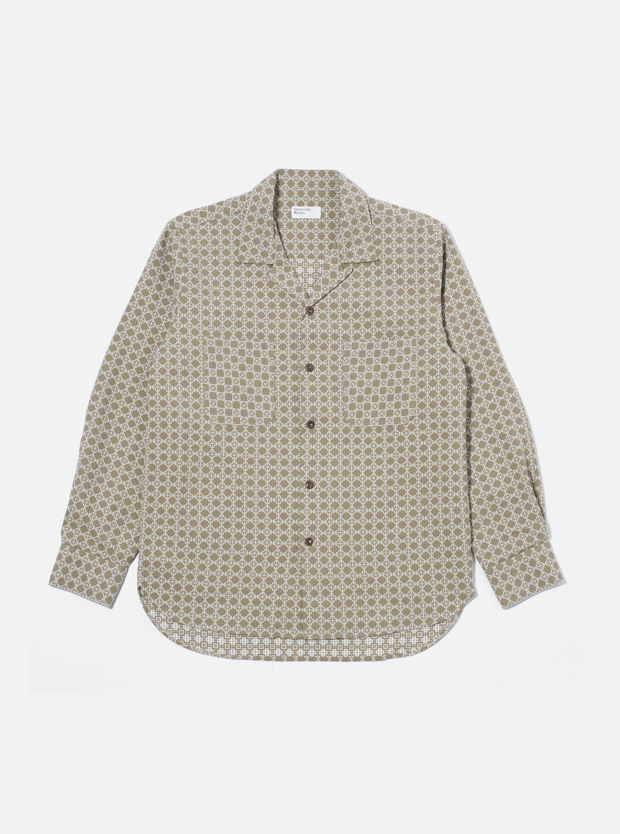 Sand/White Rhodes Cotton Work Shirt