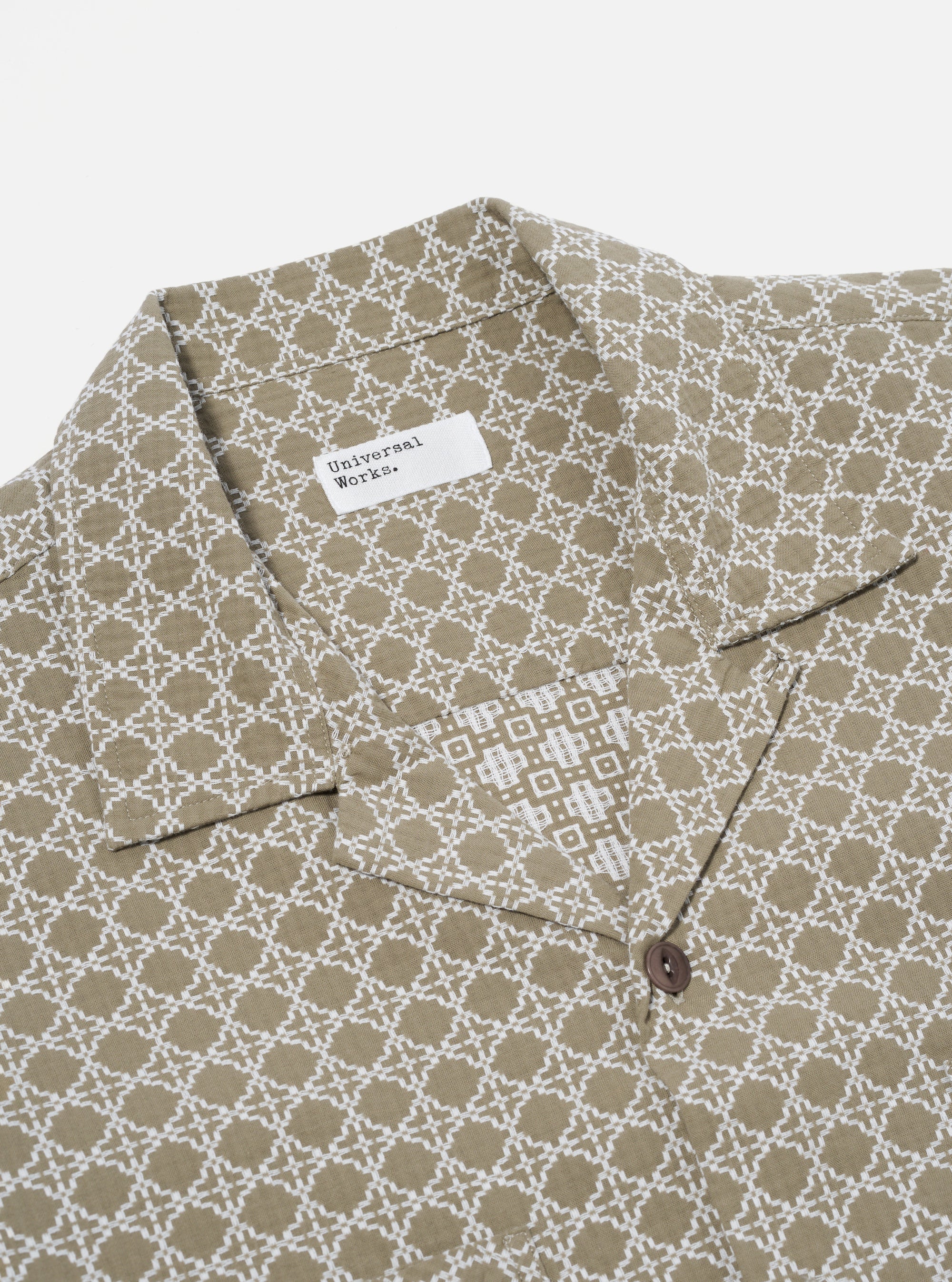 Sand/White Rhodes Cotton Work Shirt