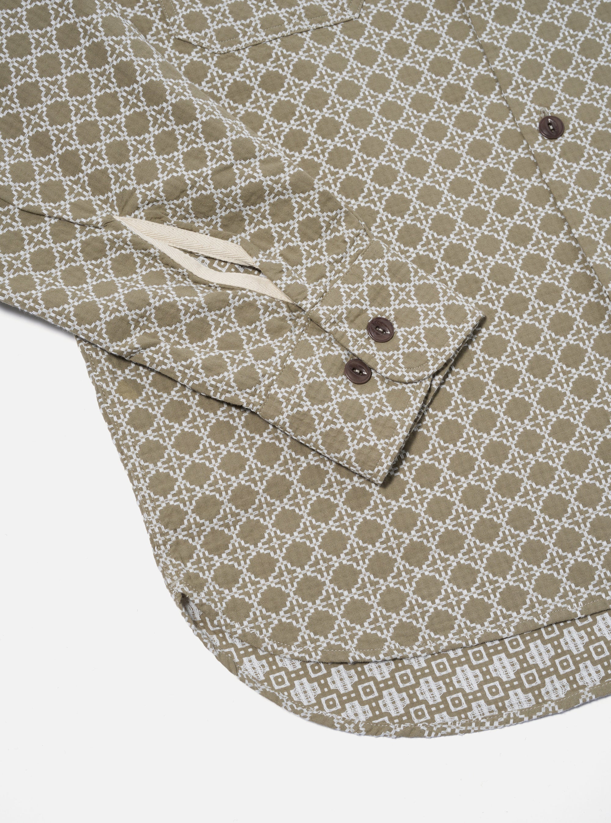 Sand/White Rhodes Cotton Work Shirt