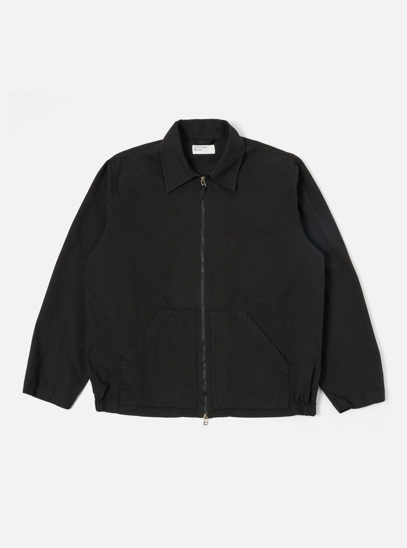 Black Kelly Cotton Pembroke Jacket