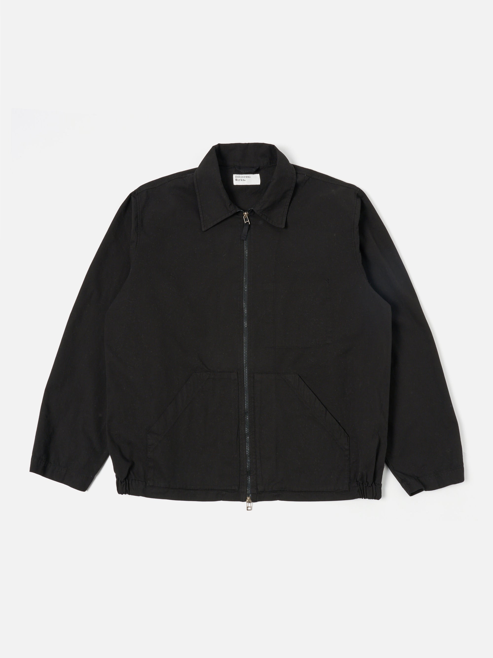 Black Kelly Cotton Pembroke Jacket