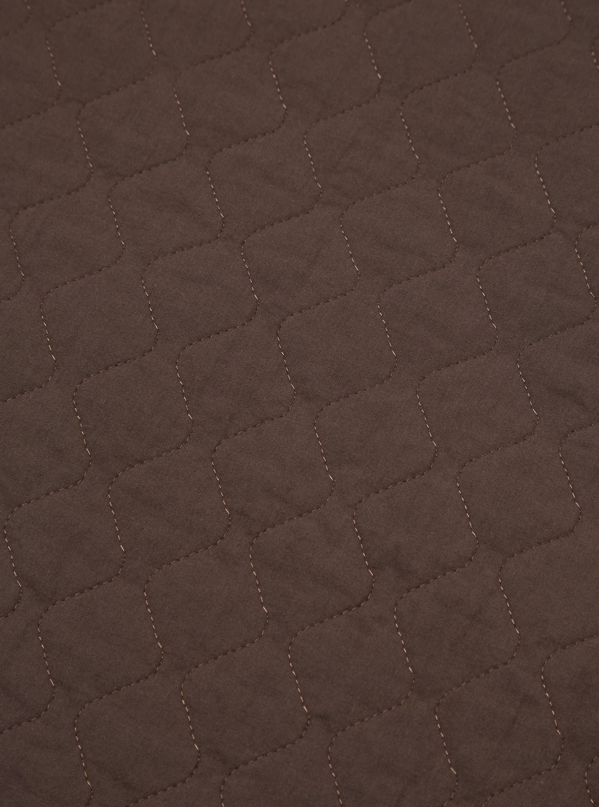 Brown Quilt Cotton 4 Pocket Gilet