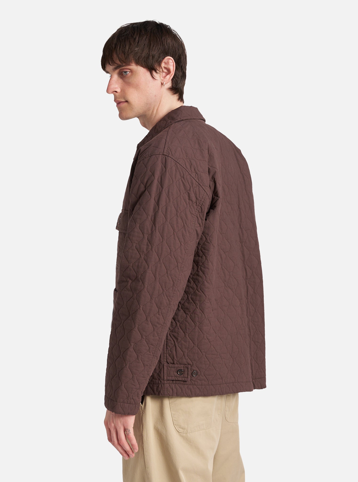 Brown Quilt Cotton Gower Jacket