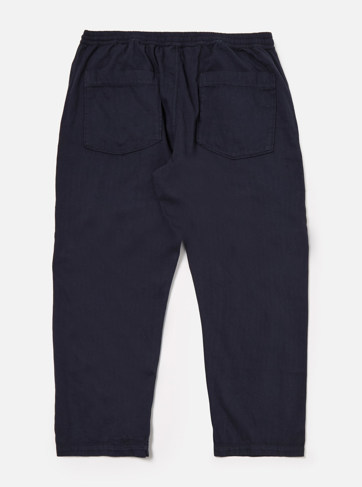 Dark Navy Herringbone Cotton Hi Water Trouser