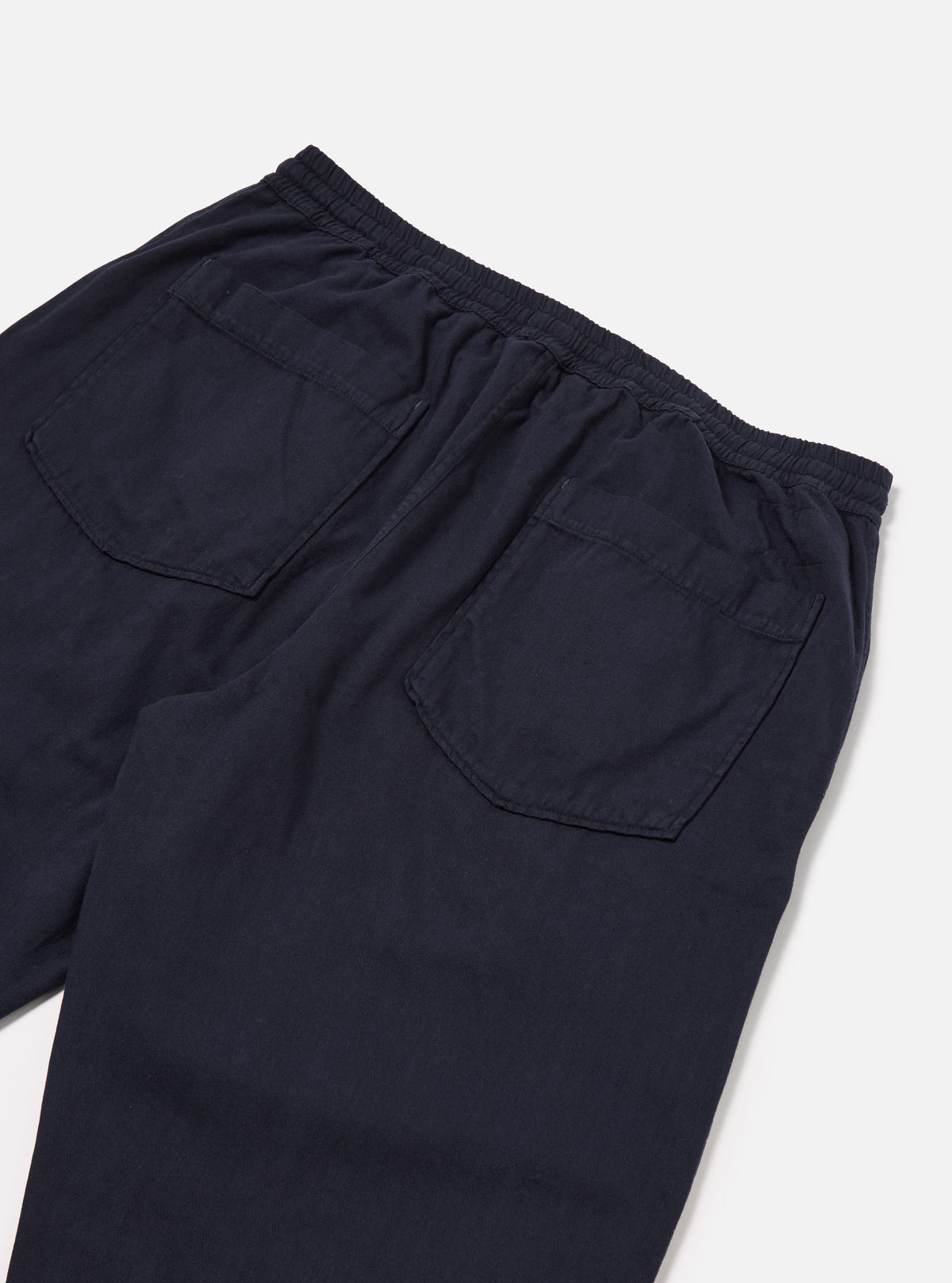 Dark Navy Herringbone Cotton Hi Water Trouser