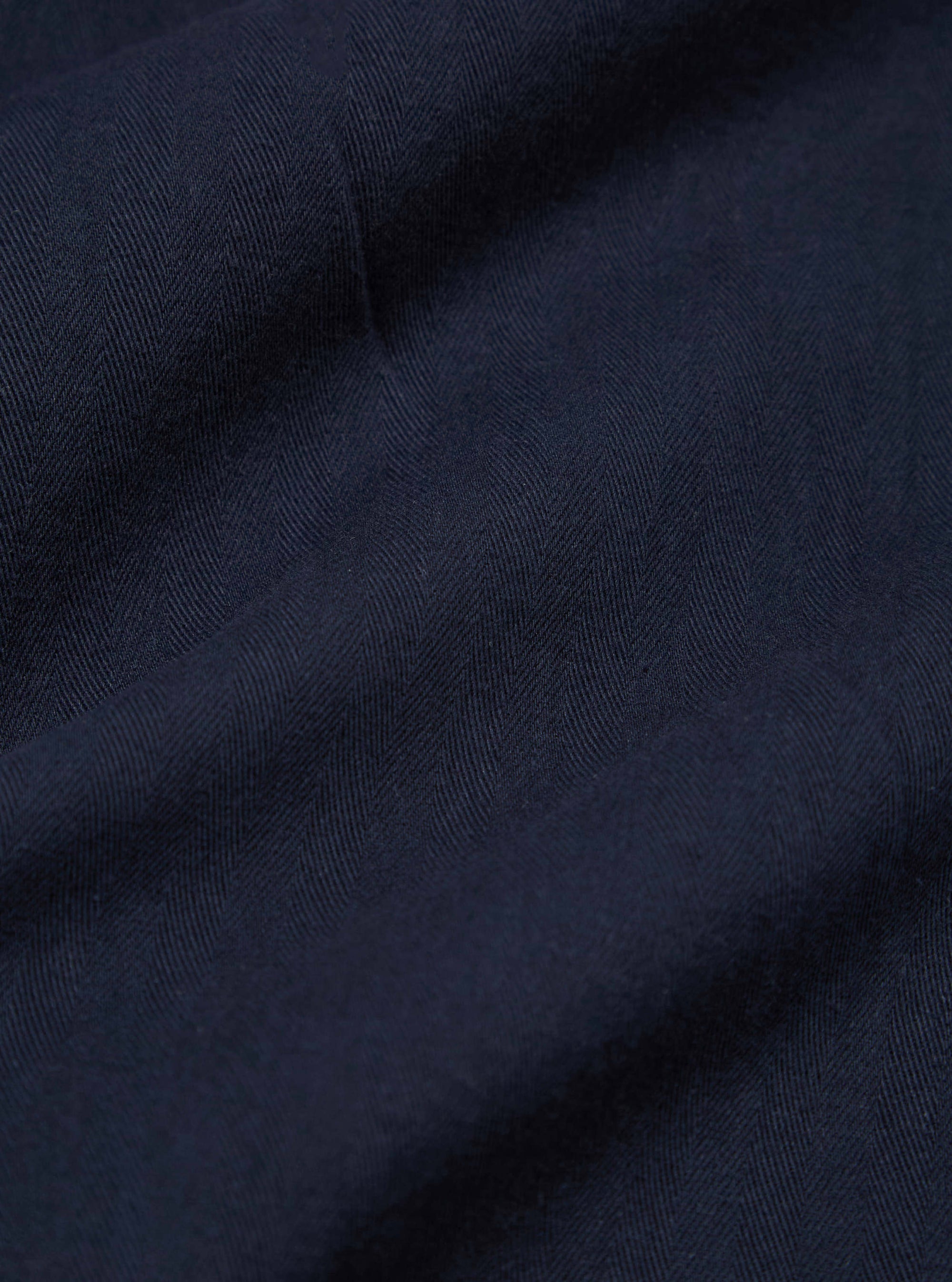 Dark Navy Herringbone Cotton Hi Water Trouser