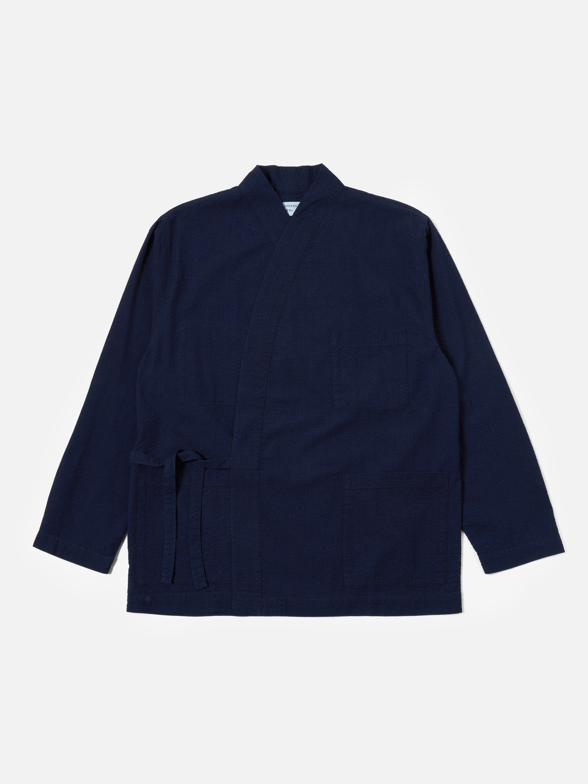 Washed Indigo Seersucker Kyoto Work Jacket