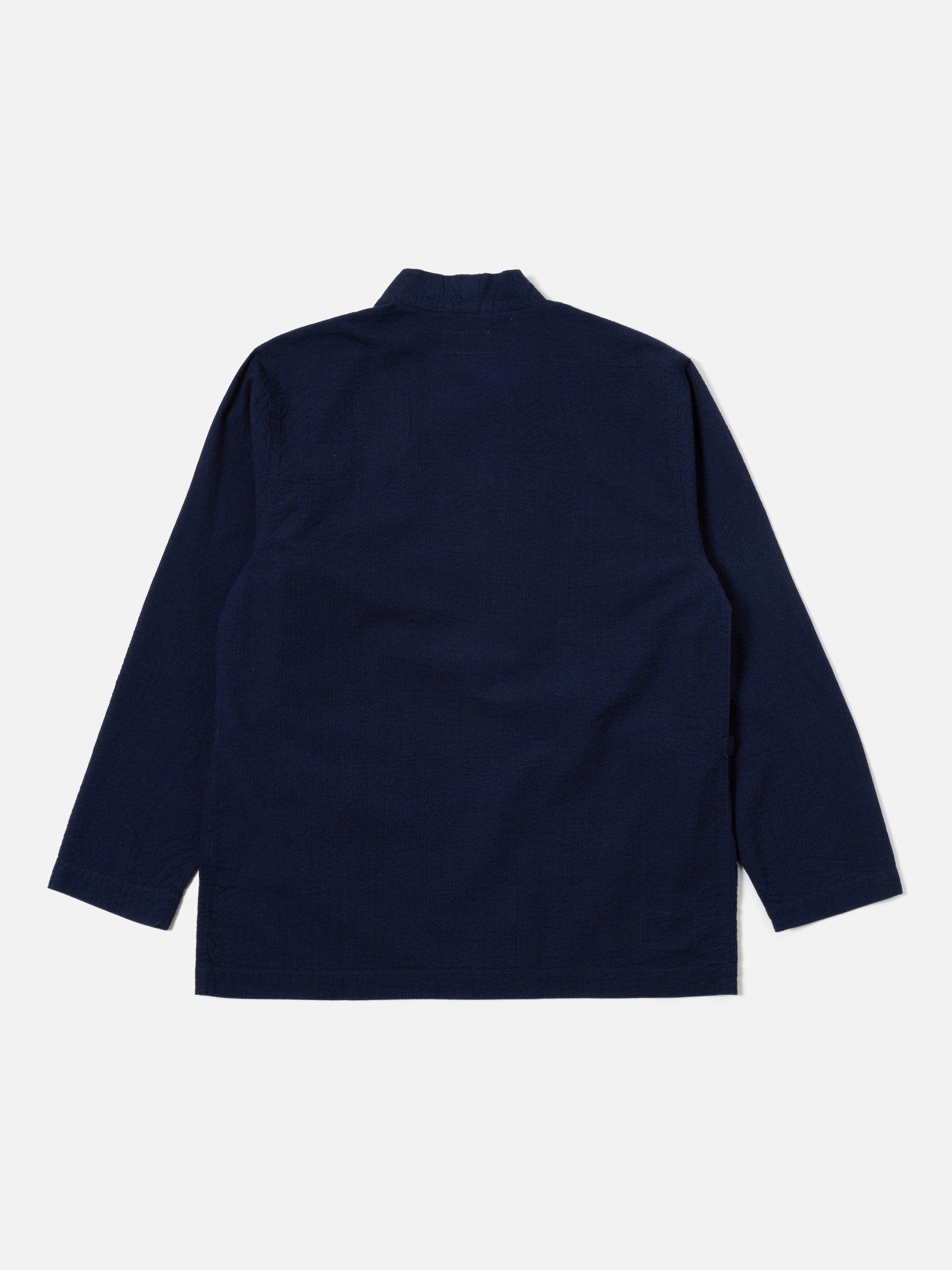 Washed Indigo Seersucker Kyoto Work Jacket