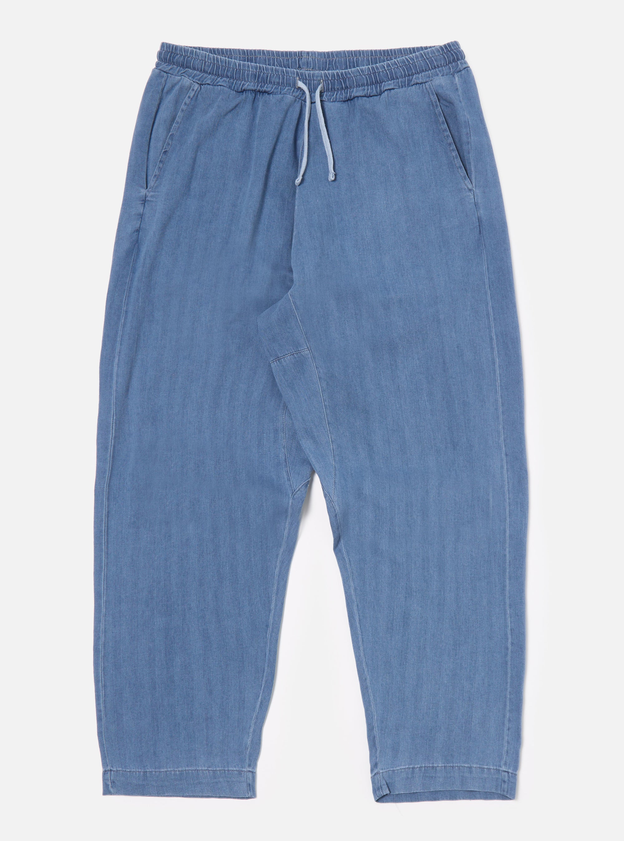 Washed Indigo Herringbone Denim Braga Pant