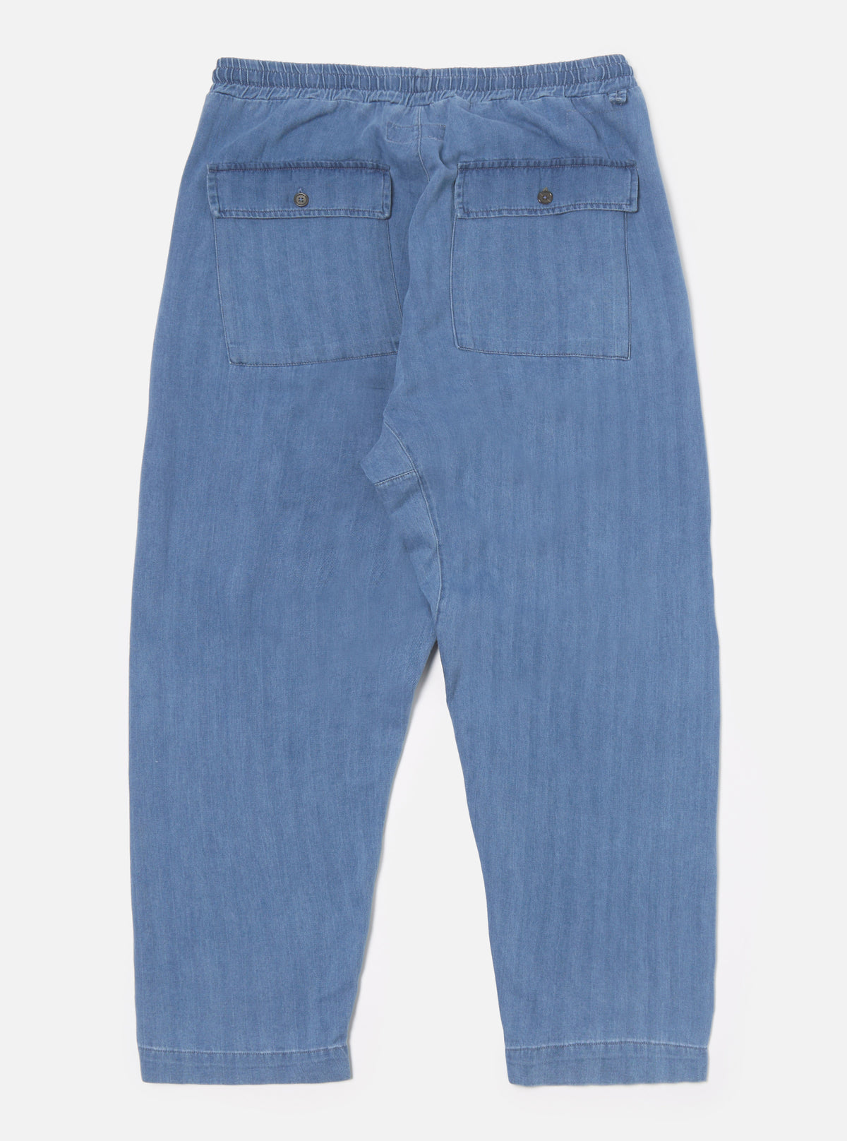 Washed Indigo Herringbone Denim Braga Pant