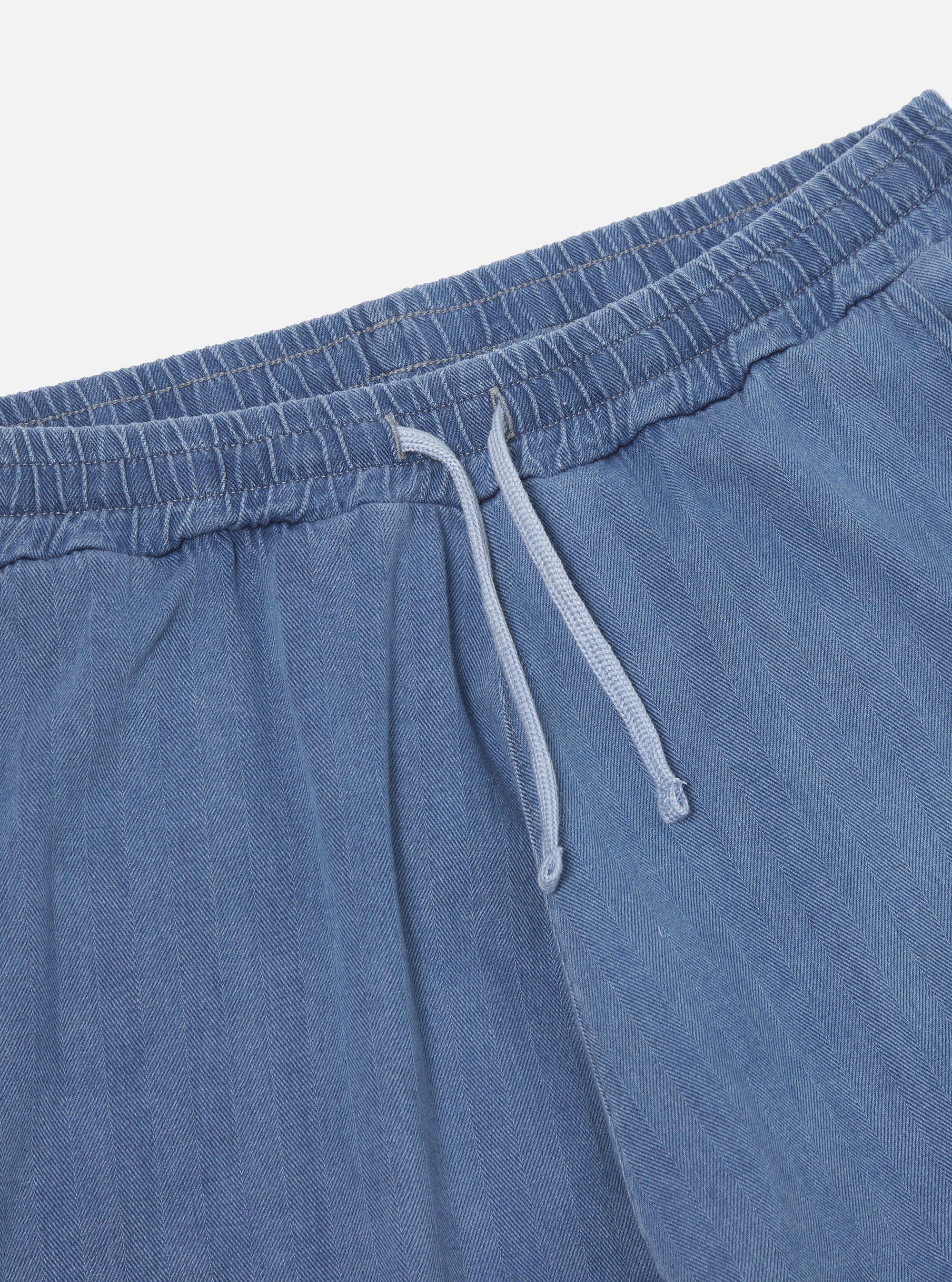 Washed Indigo Herringbone Denim Braga Pant