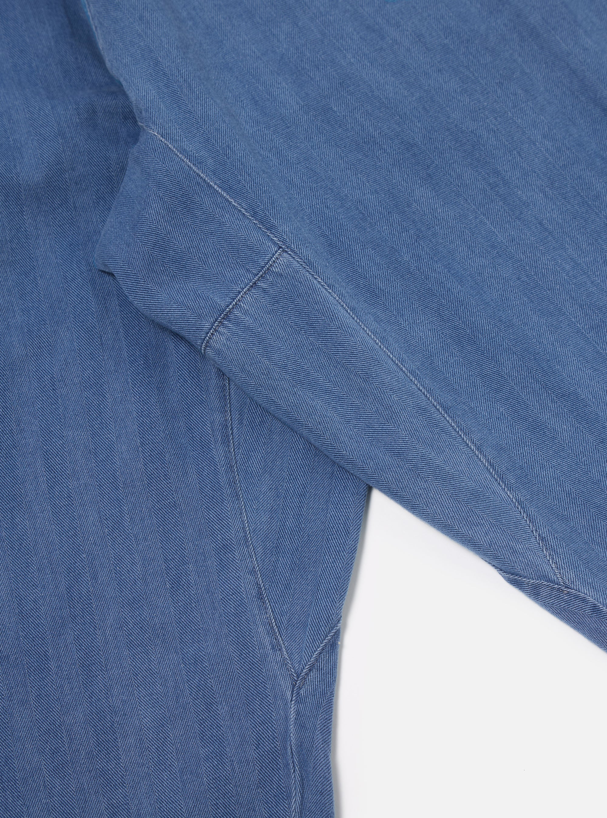 Washed Indigo Herringbone Denim Braga Pant