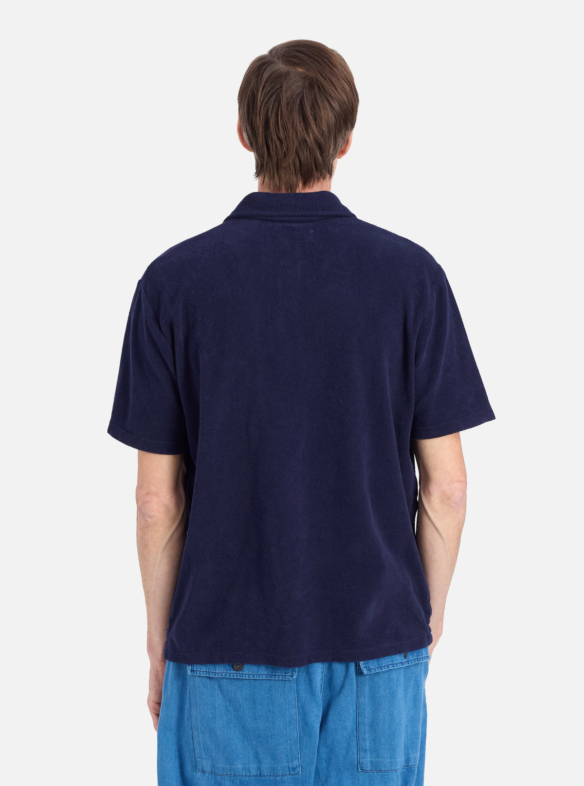 Bright Navy Light Weight Terry Newlyn Polo