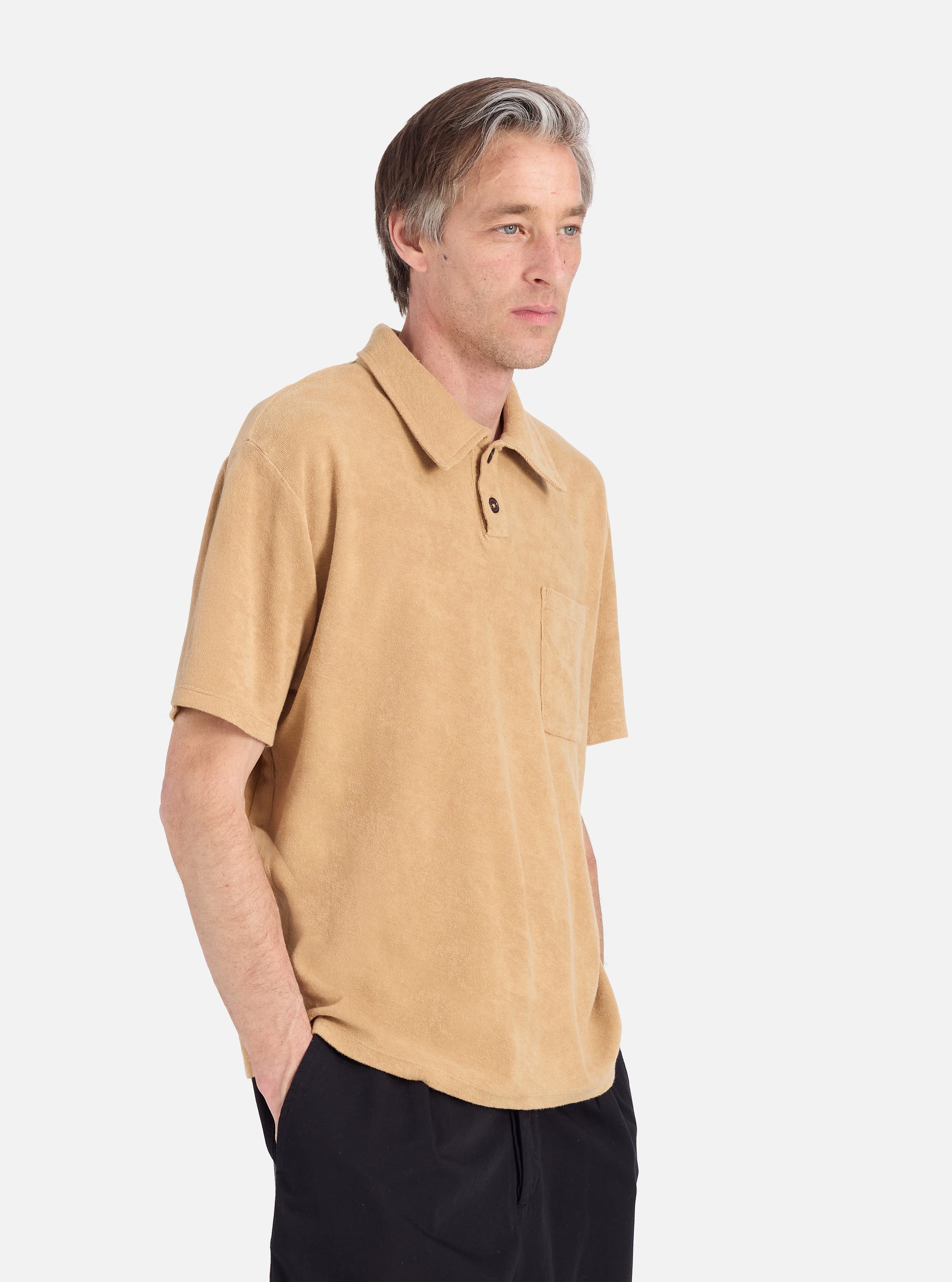 Sand Light Weight Terry Newlyn Polo