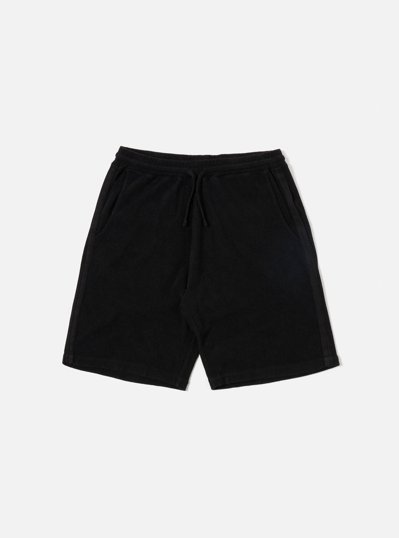Black Light Weight Terry Simple Short