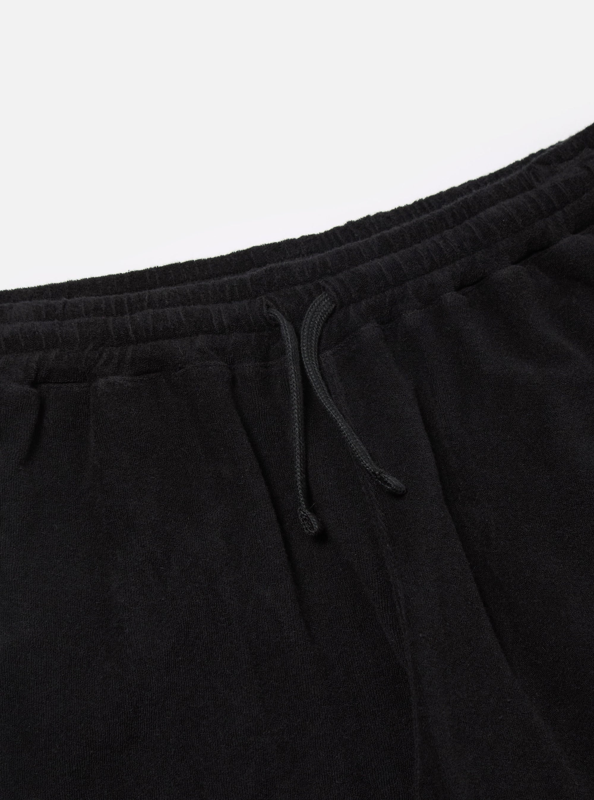 Black Light Weight Terry Simple Short