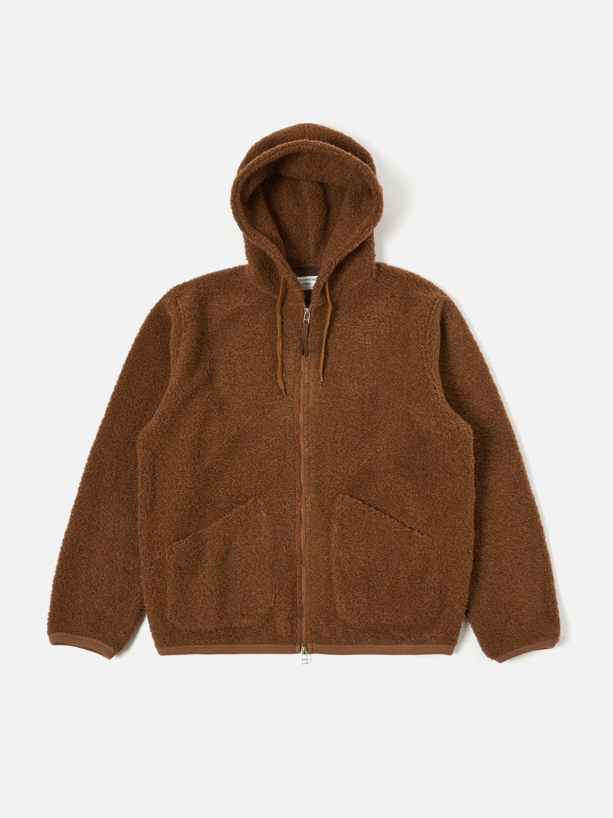 Brown Alvar Fleece Travel Hoodie