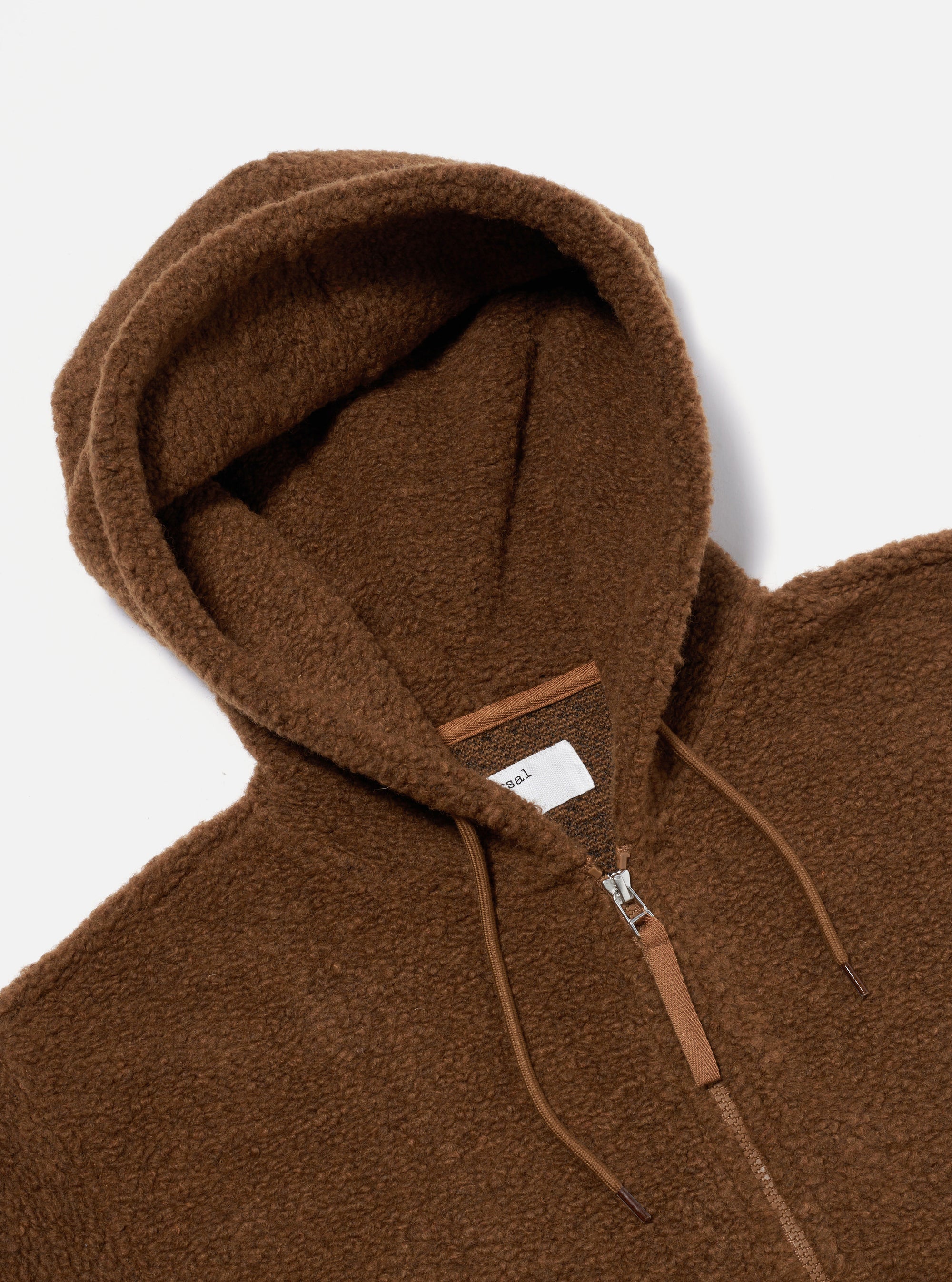 Brown Alvar Fleece Travel Hoodie
