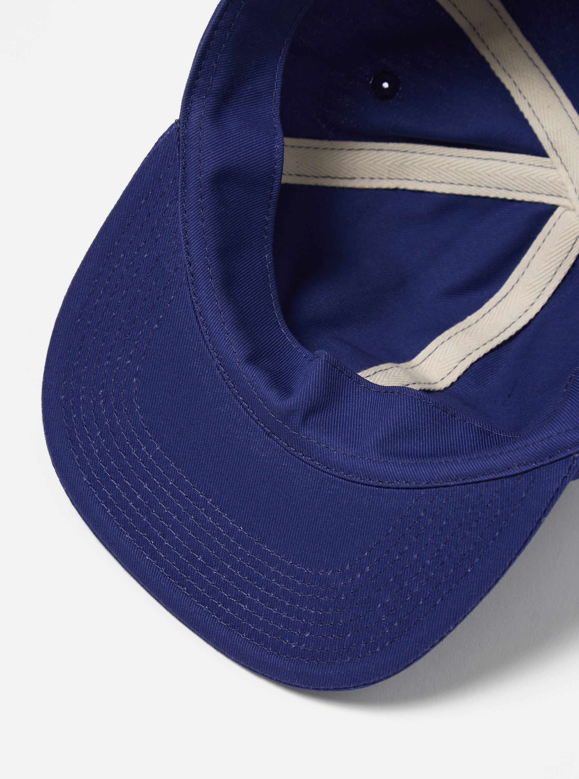 Bright Navy Twill Cotton Baseball Hat