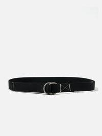 Black Canvas O Ring Belt