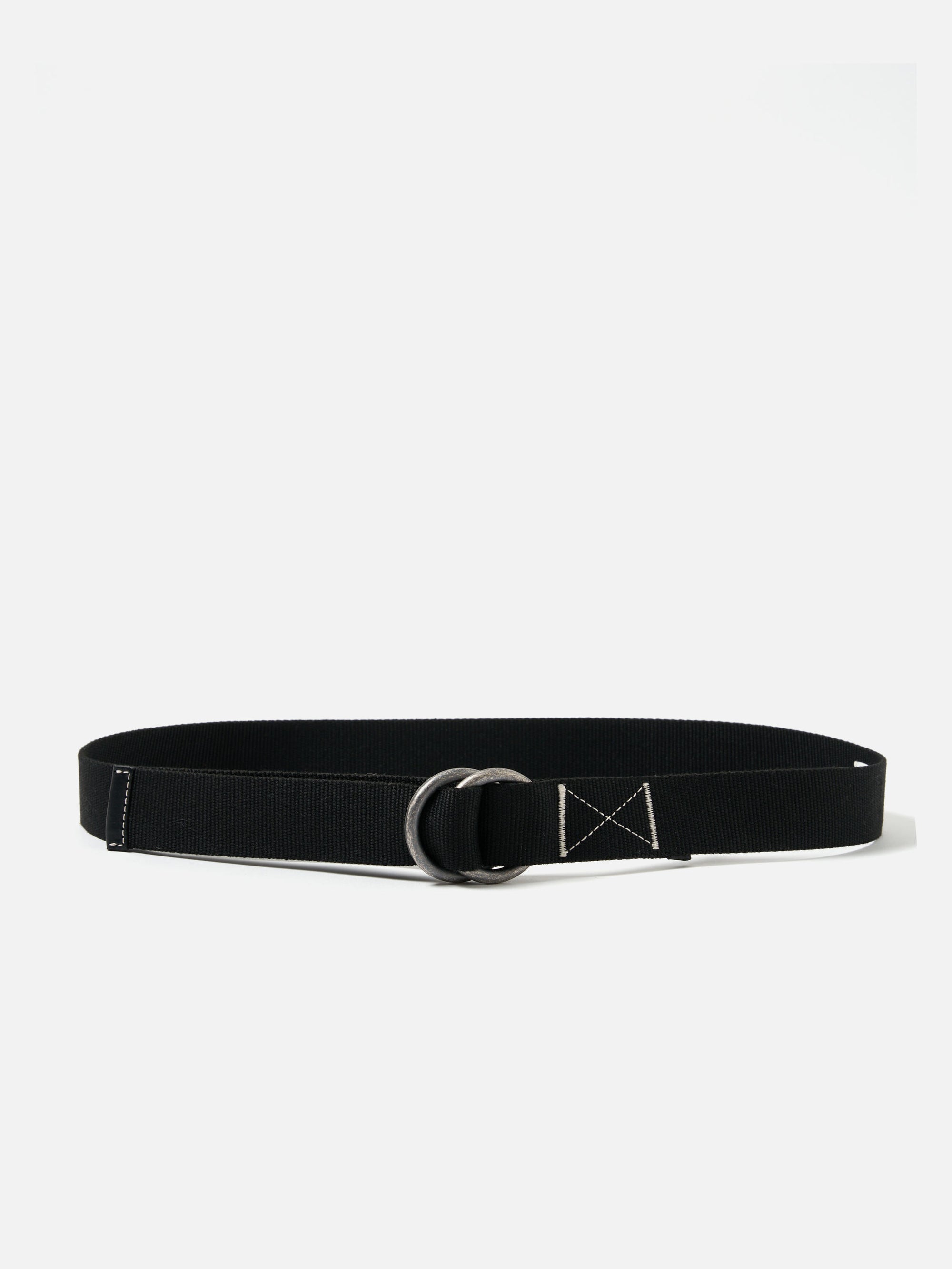 Black Canvas O Ring Belt