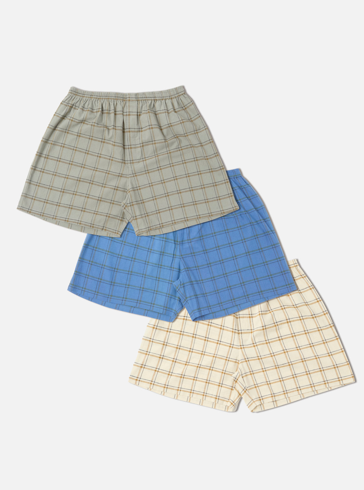 Multi PJ Plaid 3 Pack Boxer Short