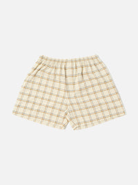 Ecru PJ Plaid Boxer Short