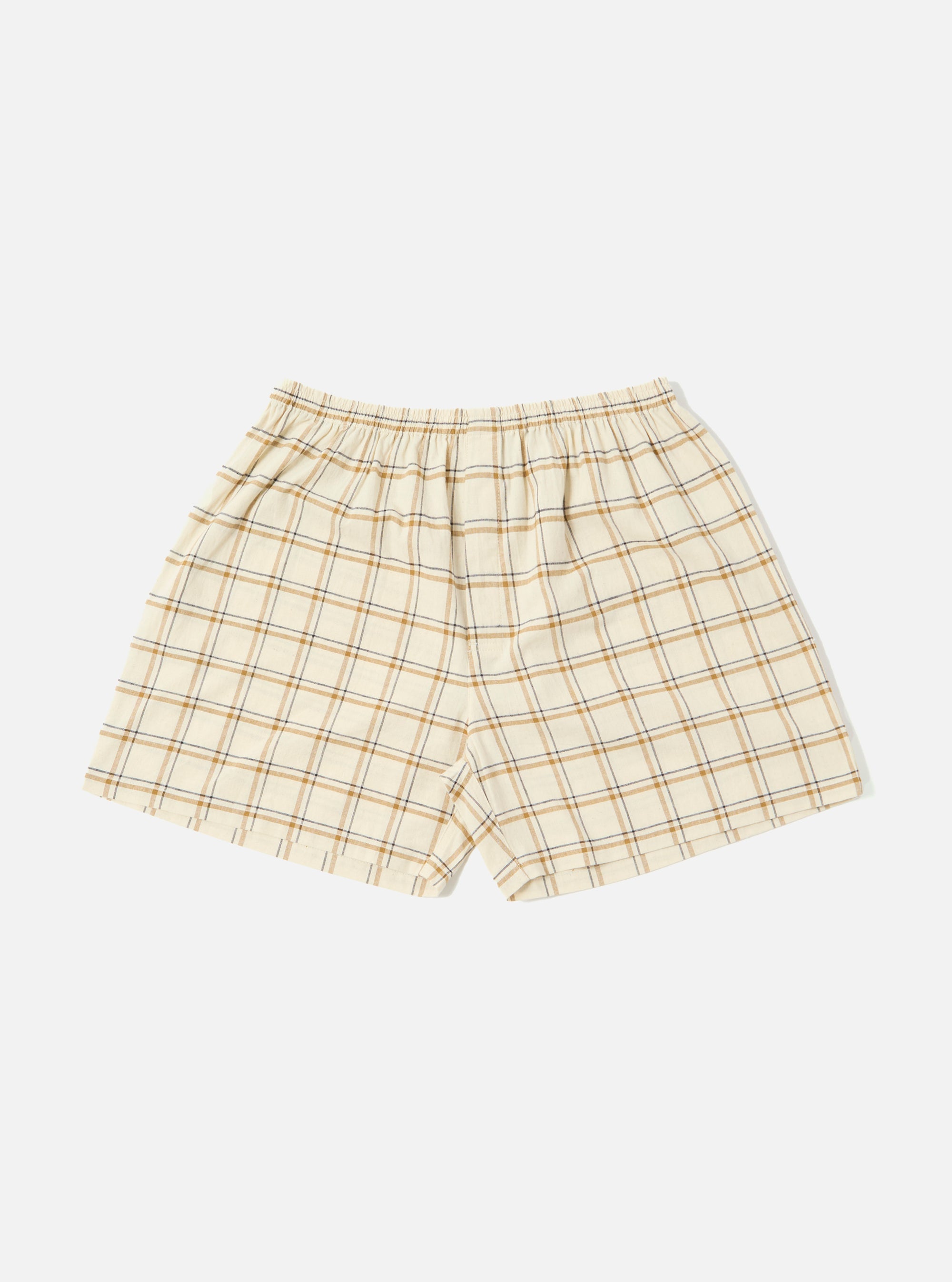 Ecru PJ Plaid Boxer Short