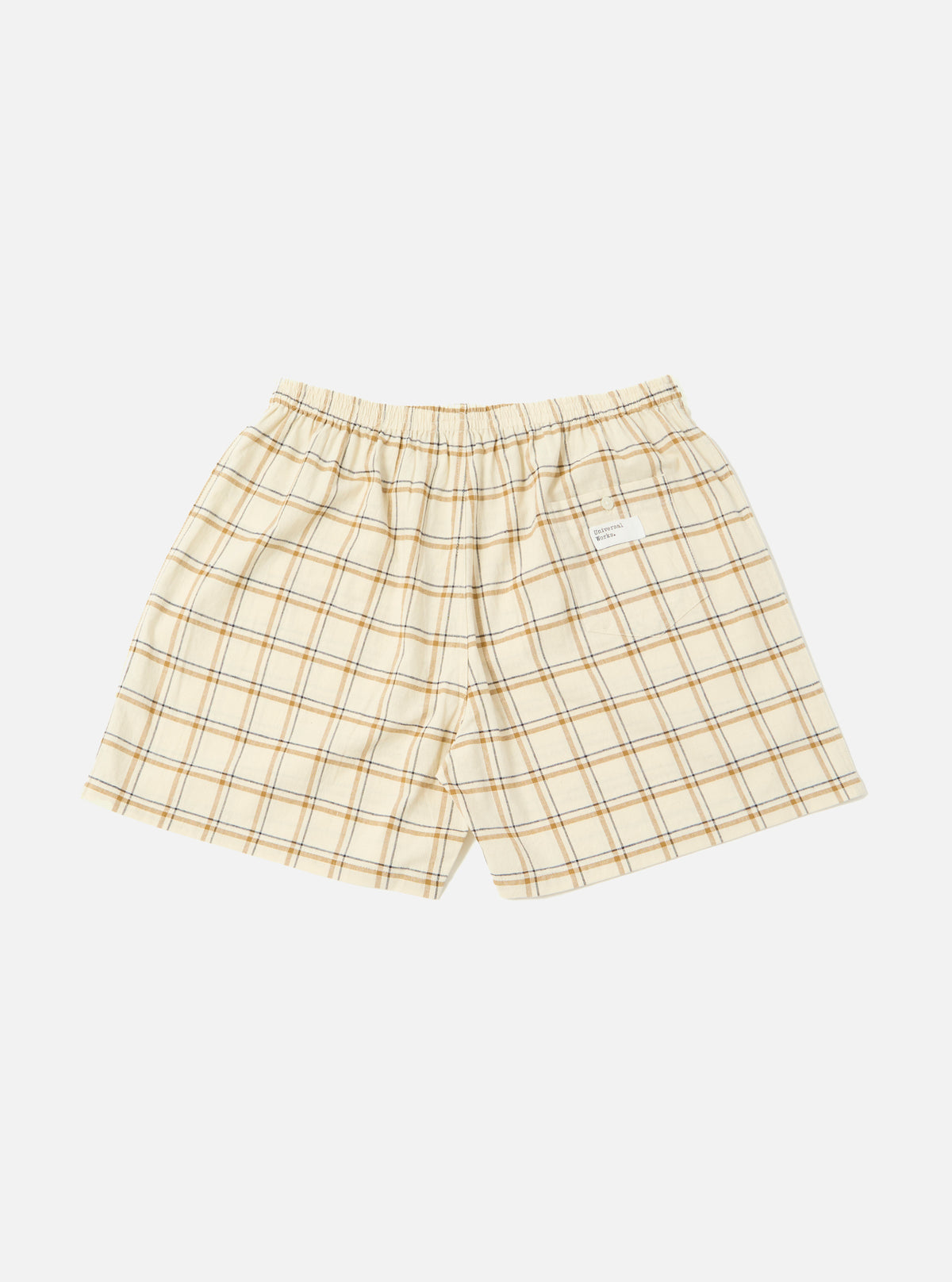 Ecru PJ Plaid Boxer Short