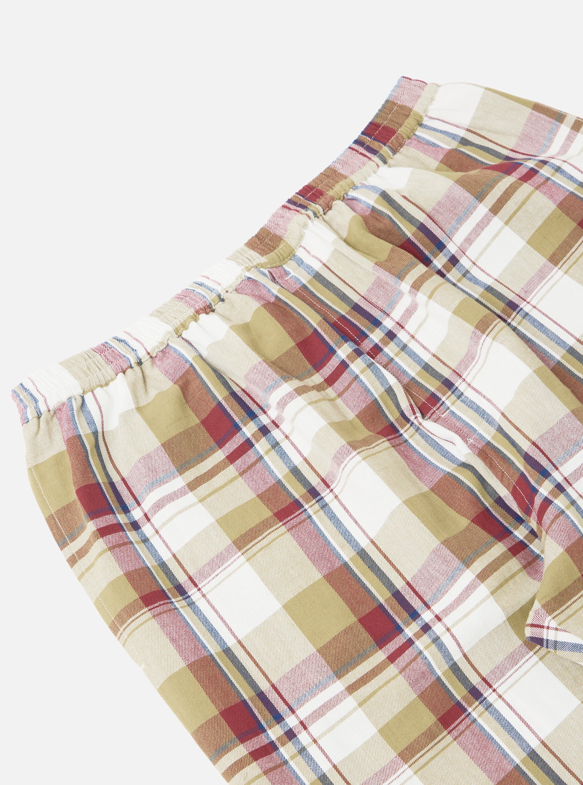 Red/Brown Kip Check Long Pyjama Set