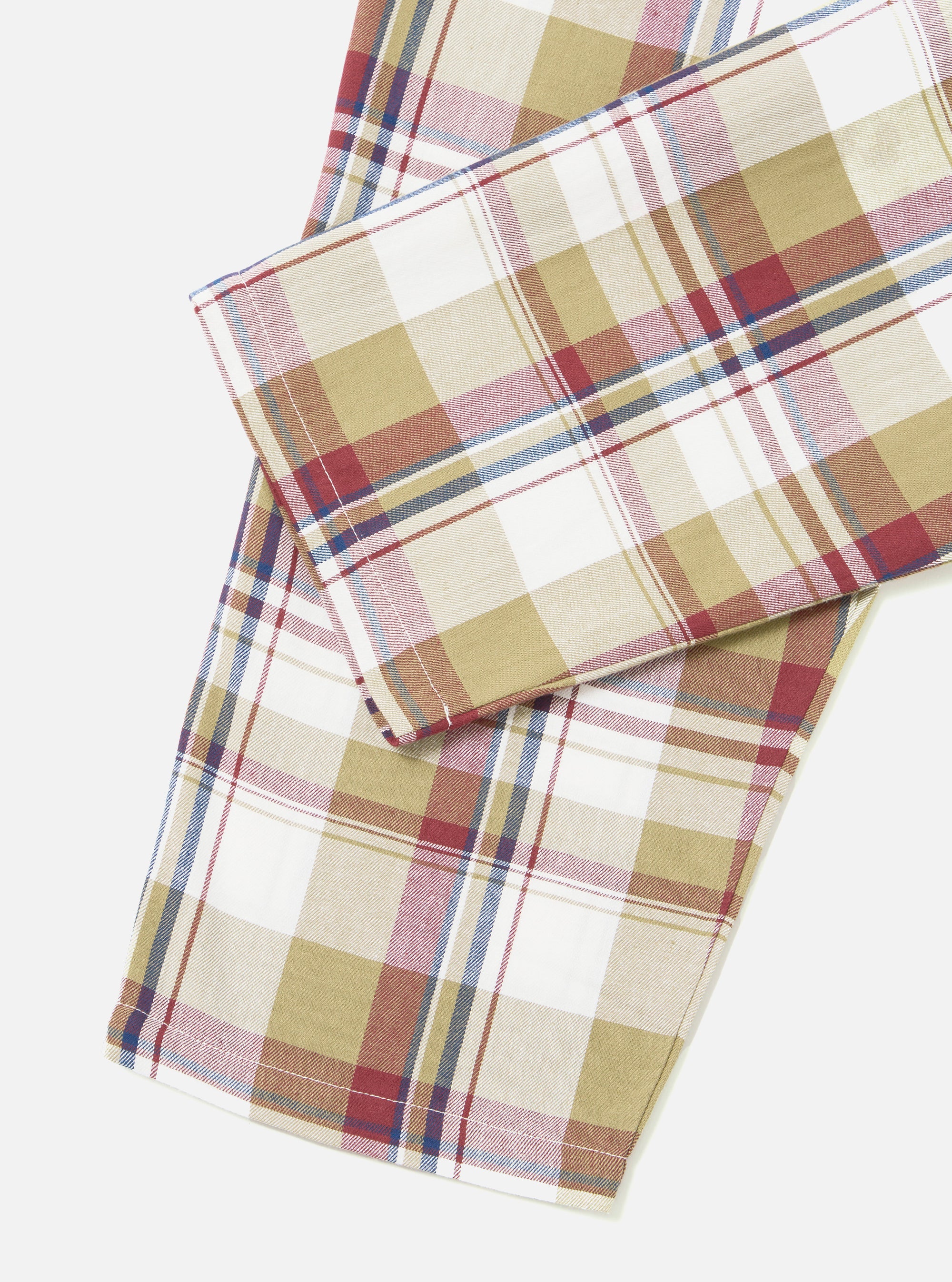 Red/Brown Kip Check Long Pyjama Set