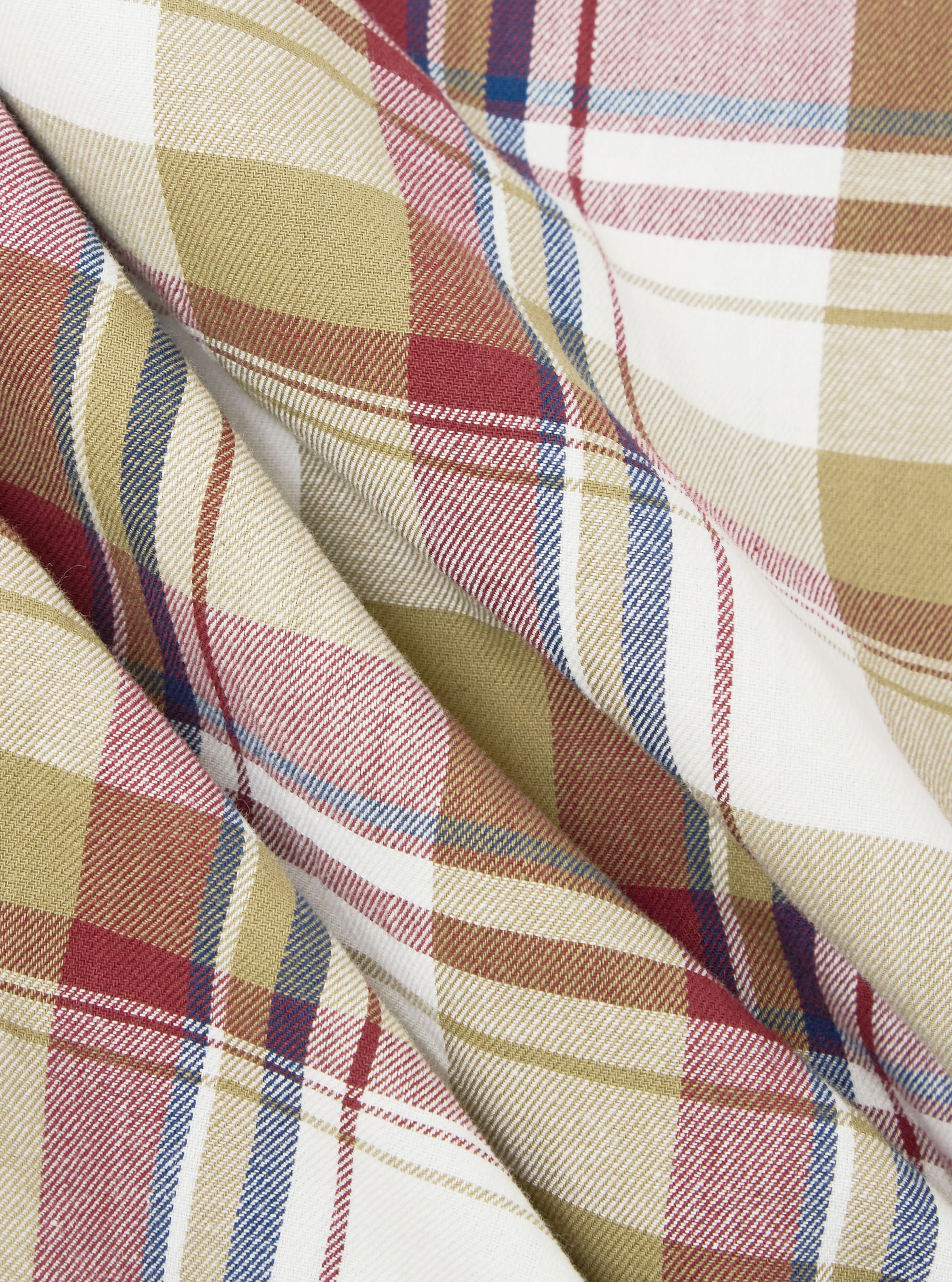 Red/Brown Kip Check Long Pyjama Set