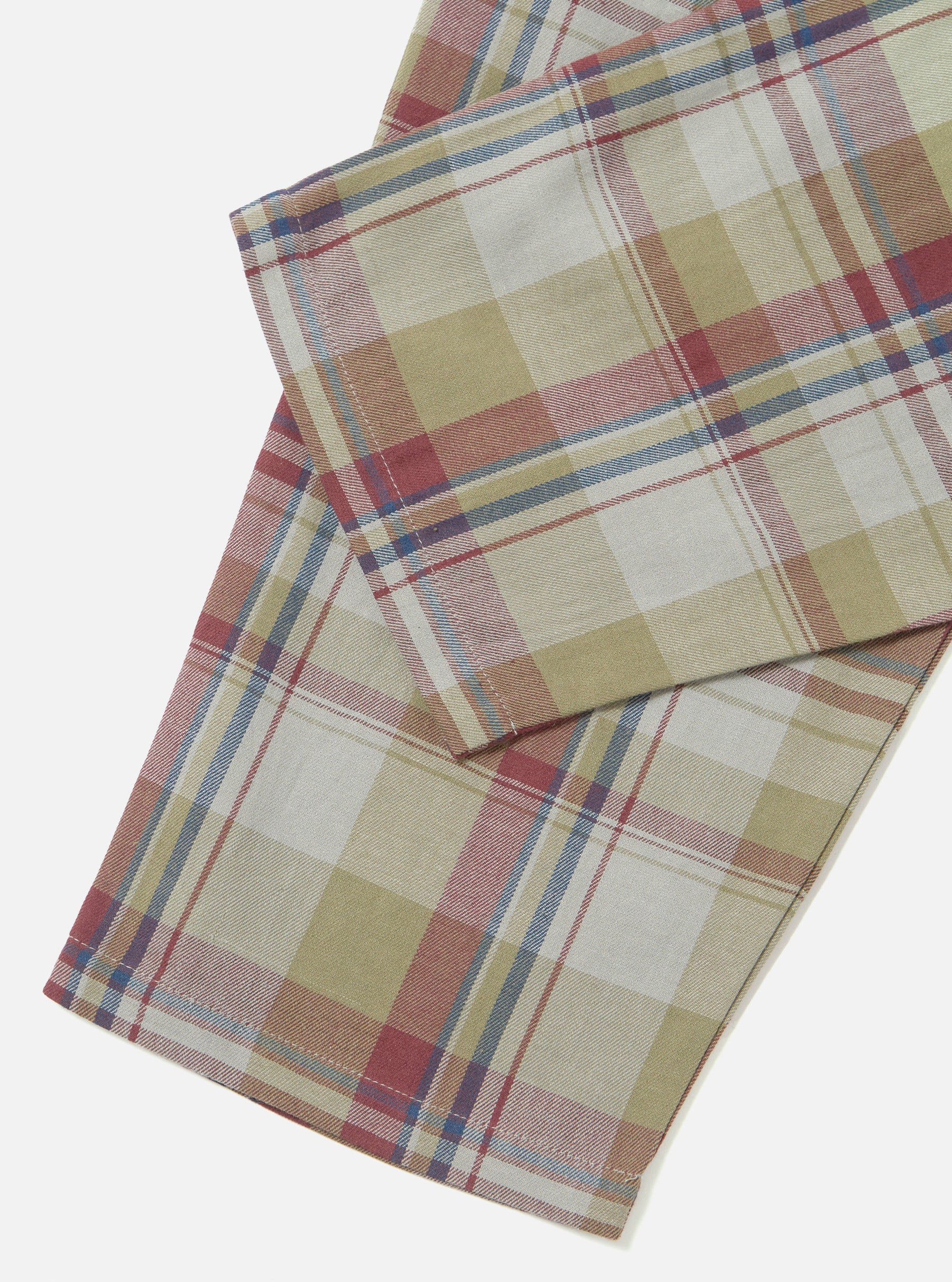 Green Kip Check Long Pyjama Set