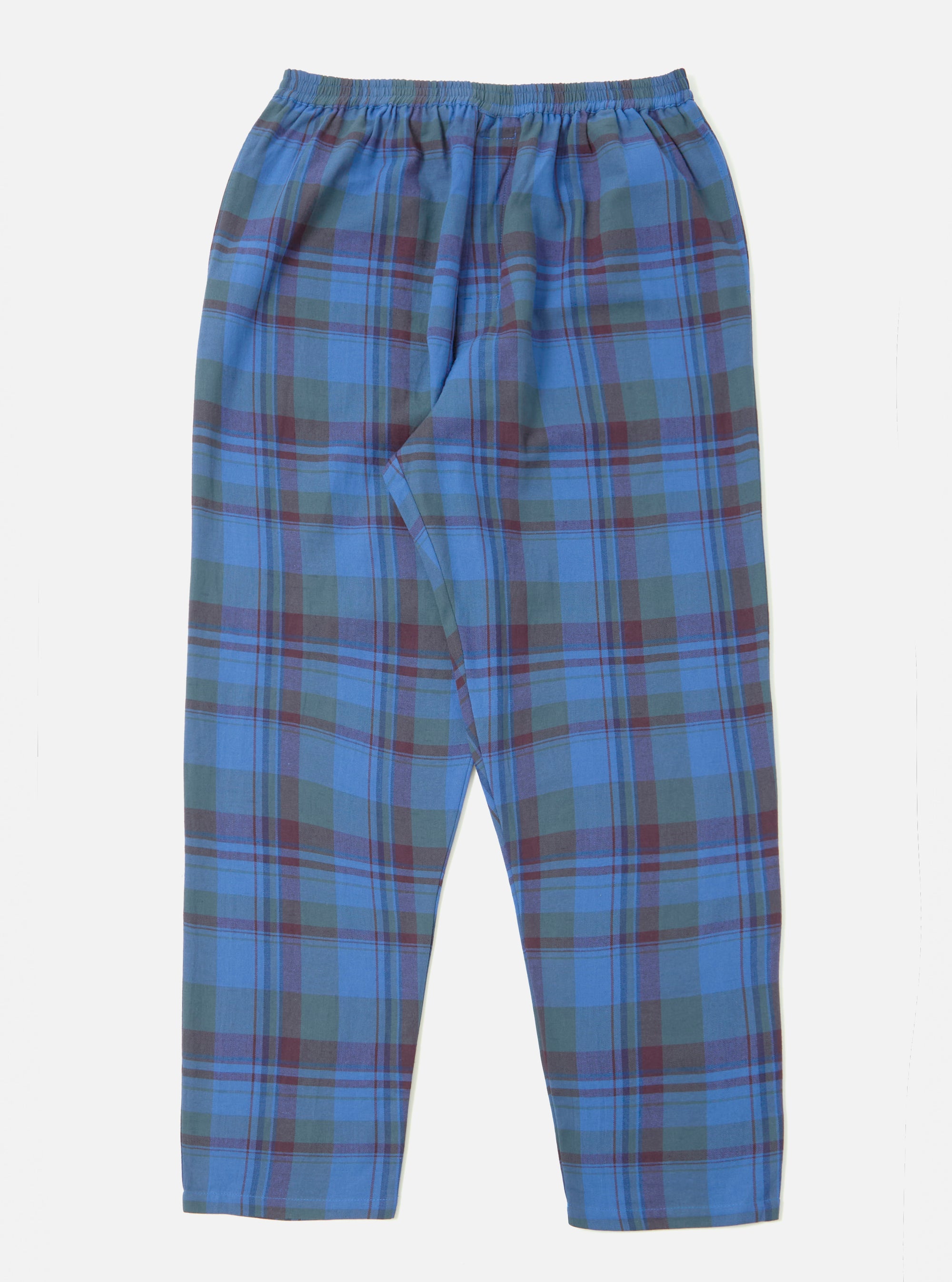 Blue Kip Check Long Pyjama Set