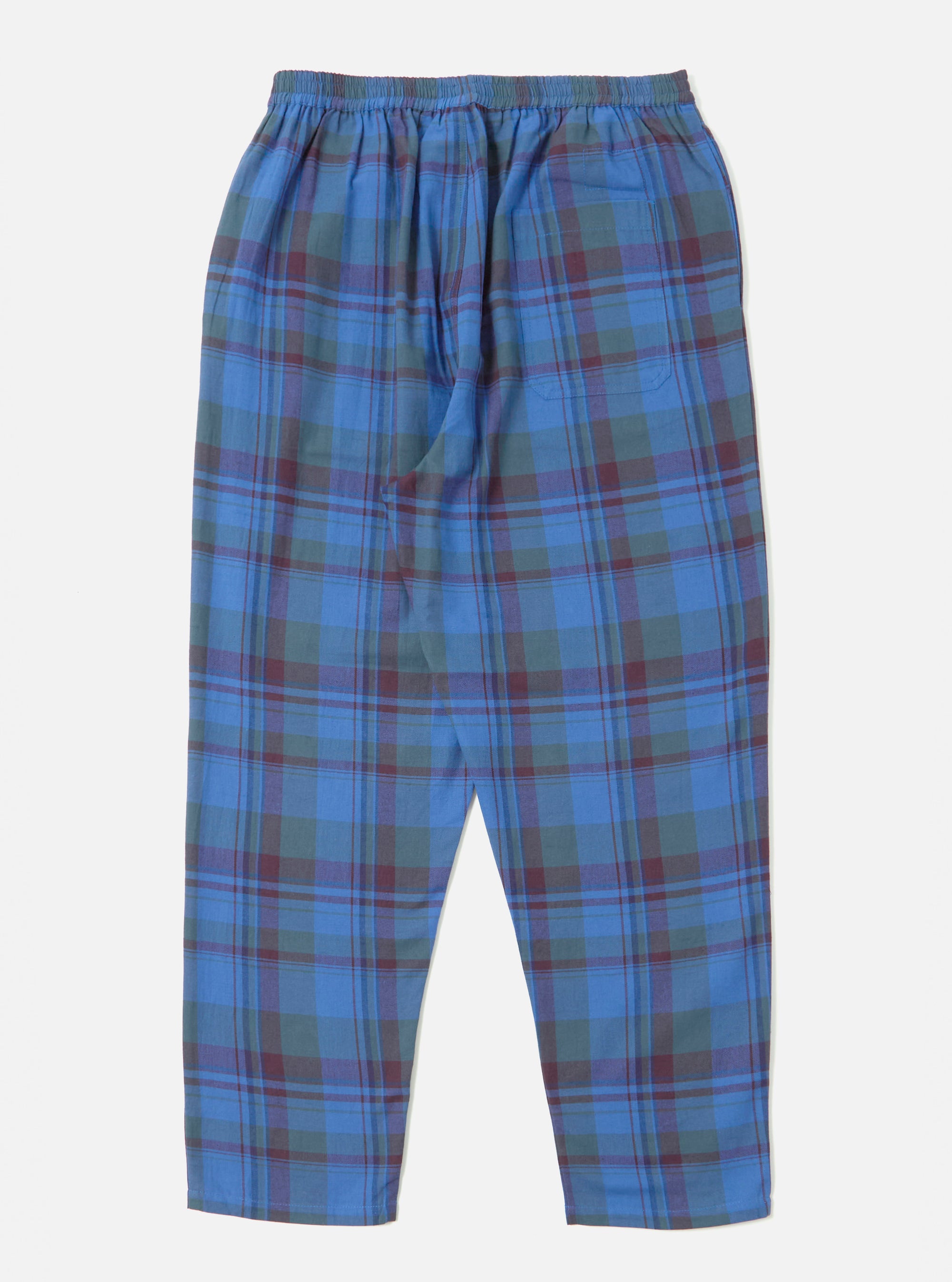 Blue Kip Check Long Pyjama Set